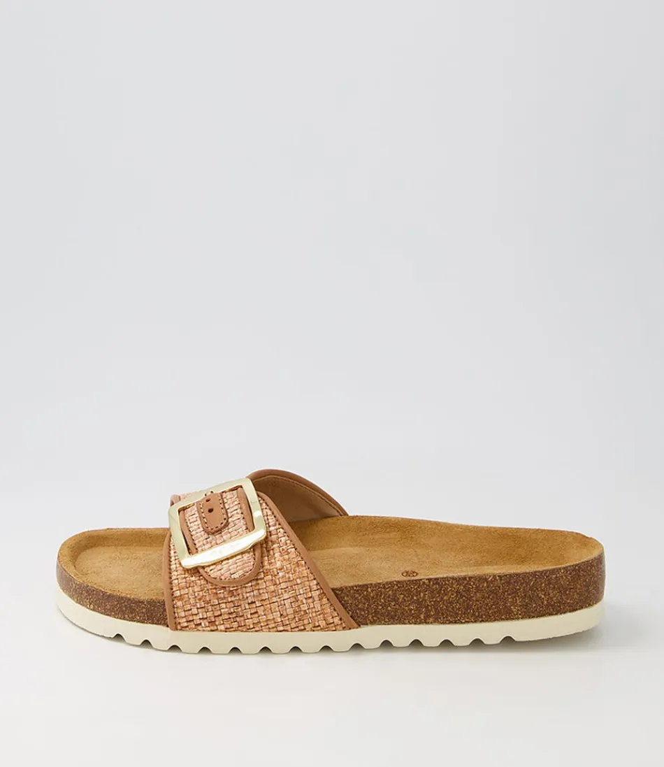 Women GABOR Comfort<Arnell Peach Raffia Slides