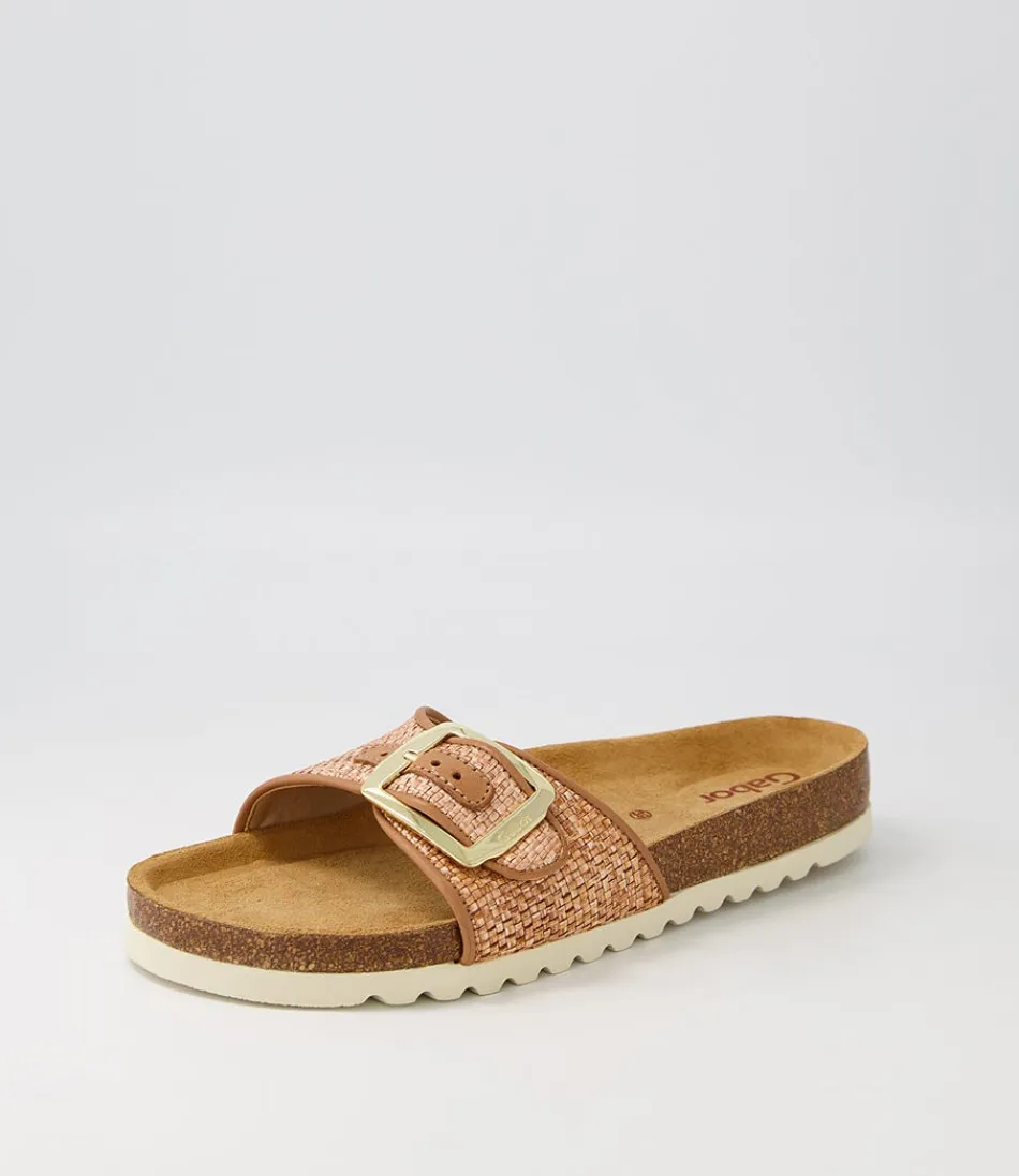 Women GABOR Comfort<Arnell Peach Raffia Slides