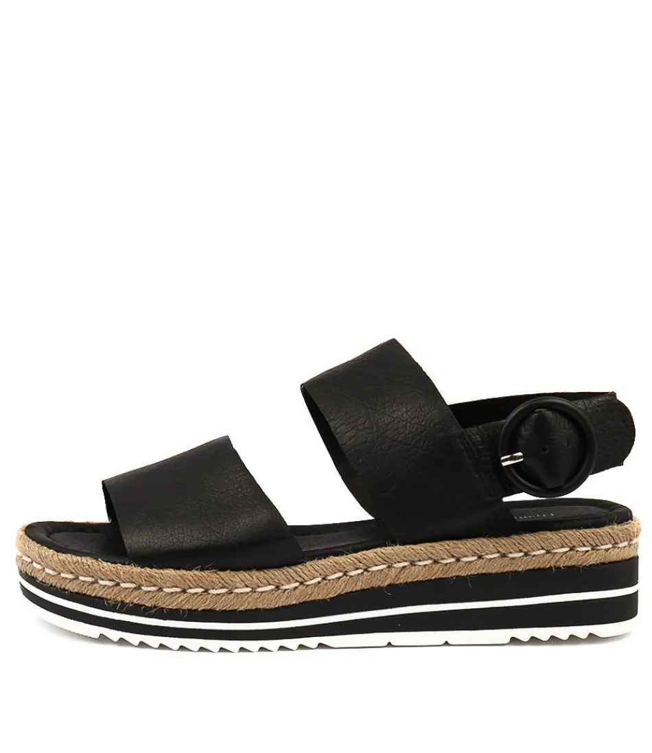 Women DJANGO & JULIETTE Espadrilles<Atha Black Leather