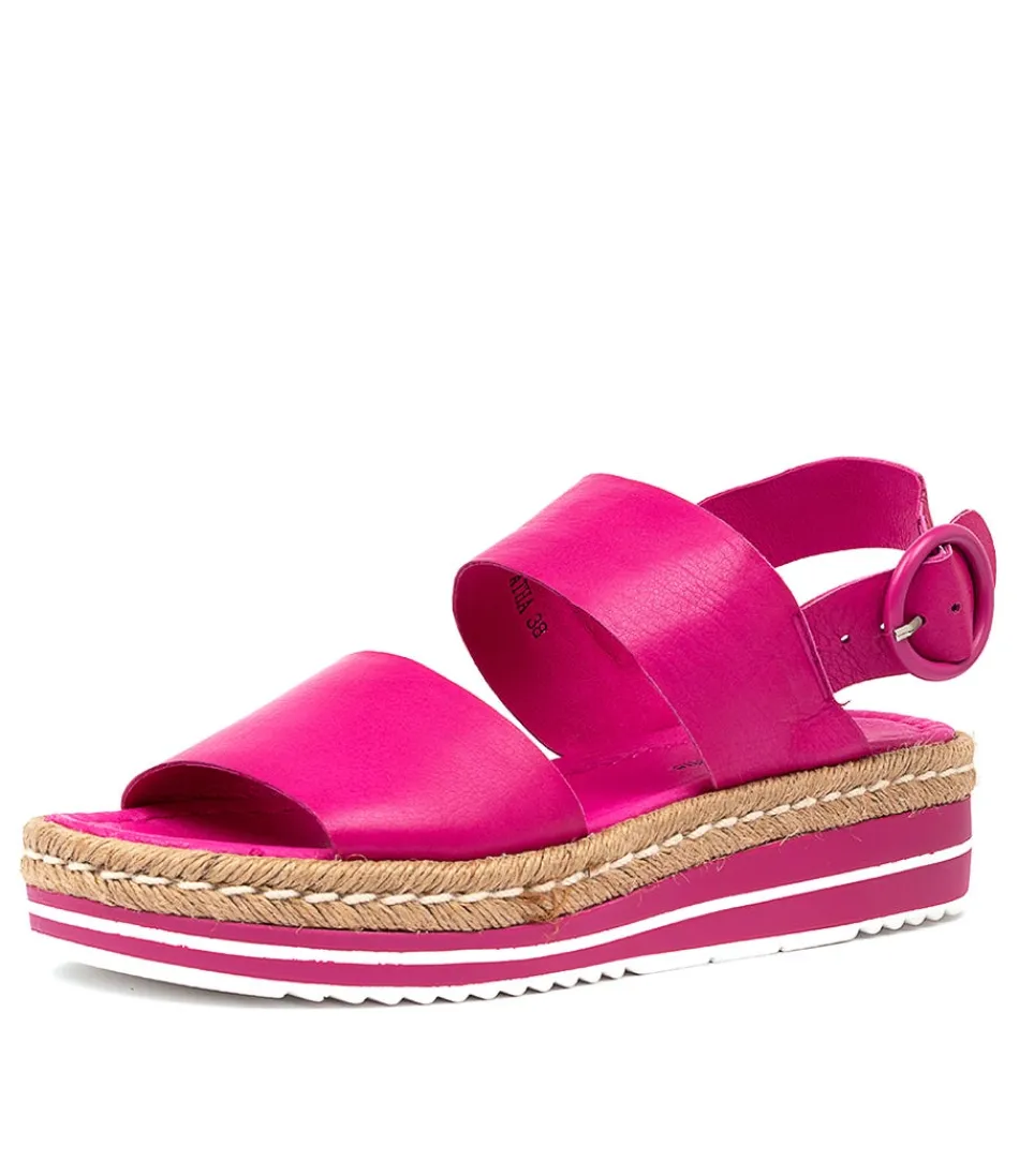 Women DJANGO & JULIETTE Espadrilles<Atha Fuchsia Leather