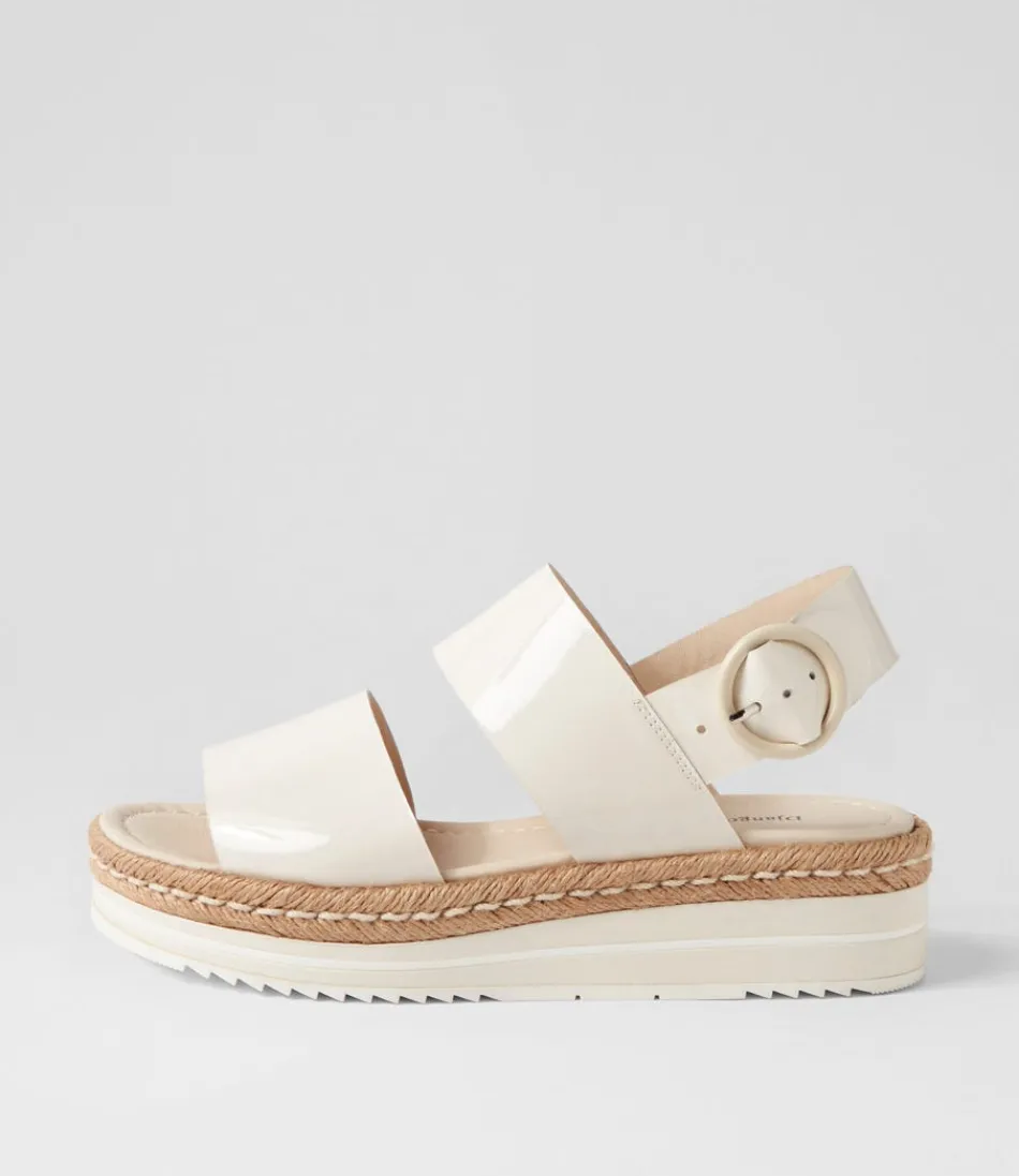 Women DJANGO & JULIETTE Espadrilles<Atha Ivory Patent Leather Sandals