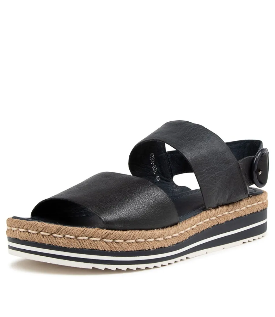 Women DJANGO & JULIETTE Espadrilles<Atha Lrg Navy Leather