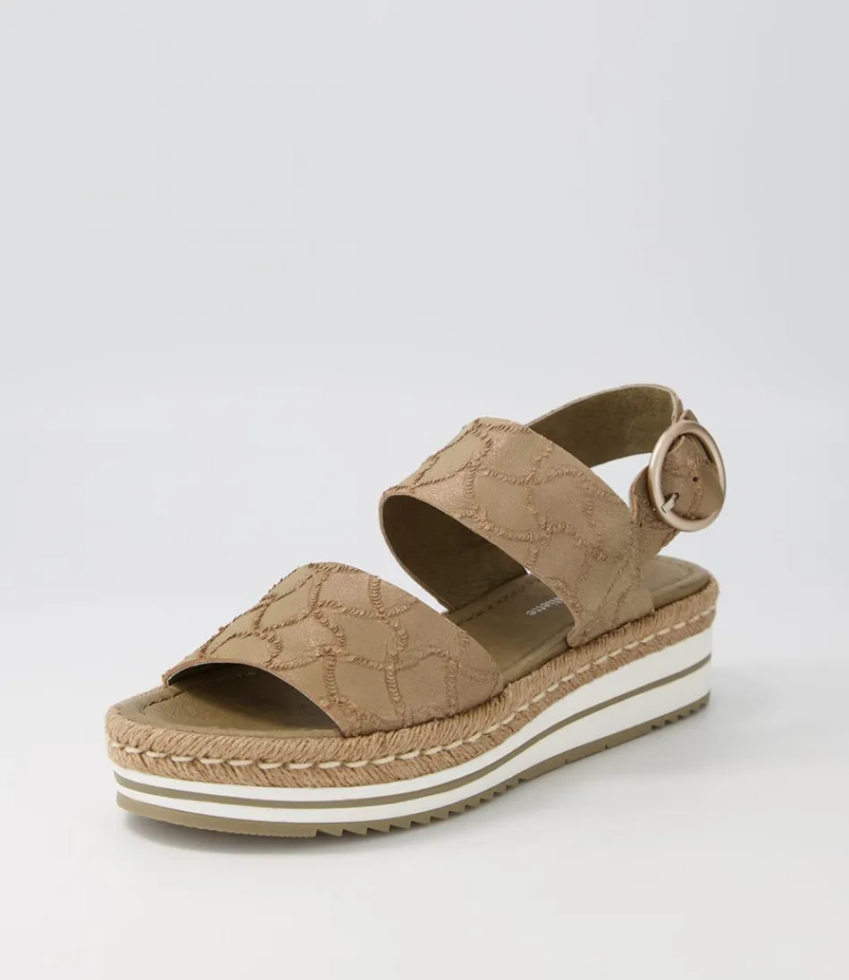 Women DJANGO & JULIETTE Espadrilles<Atha Nutmeg Frill Leather Espadrilles