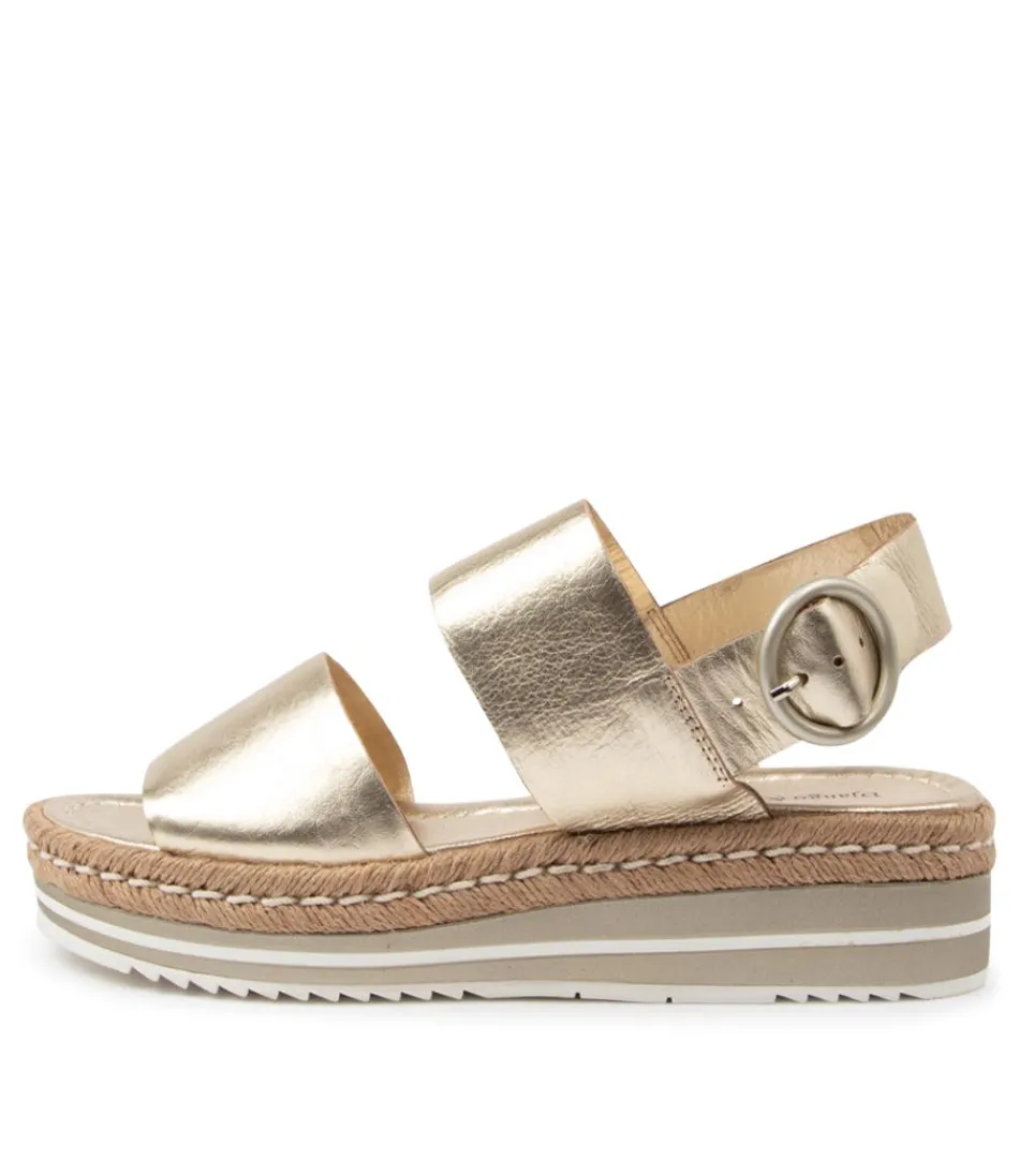 Women DJANGO & JULIETTE Espadrilles<Atha Pale Gold Leather