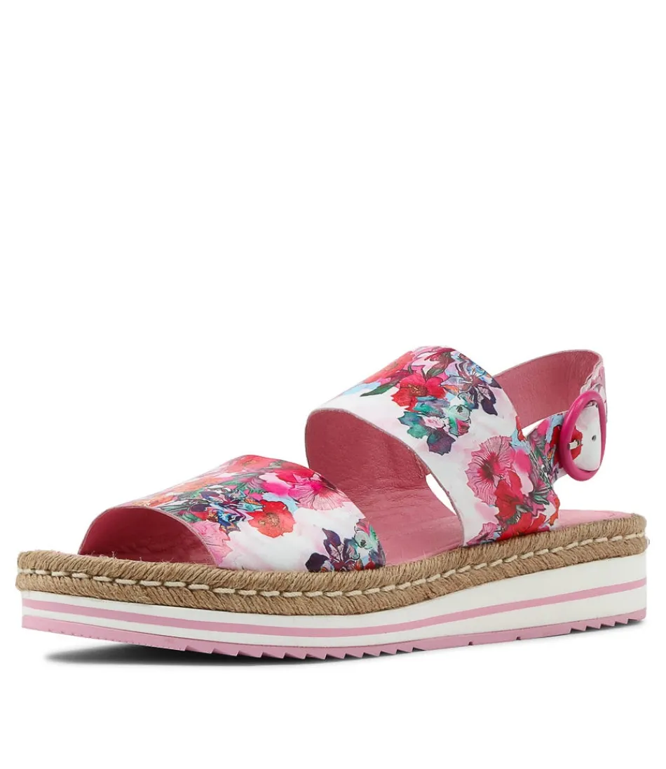 Women DJANGO & JULIETTE Espadrilles<Atha Poppy Print Leather Espadrilles