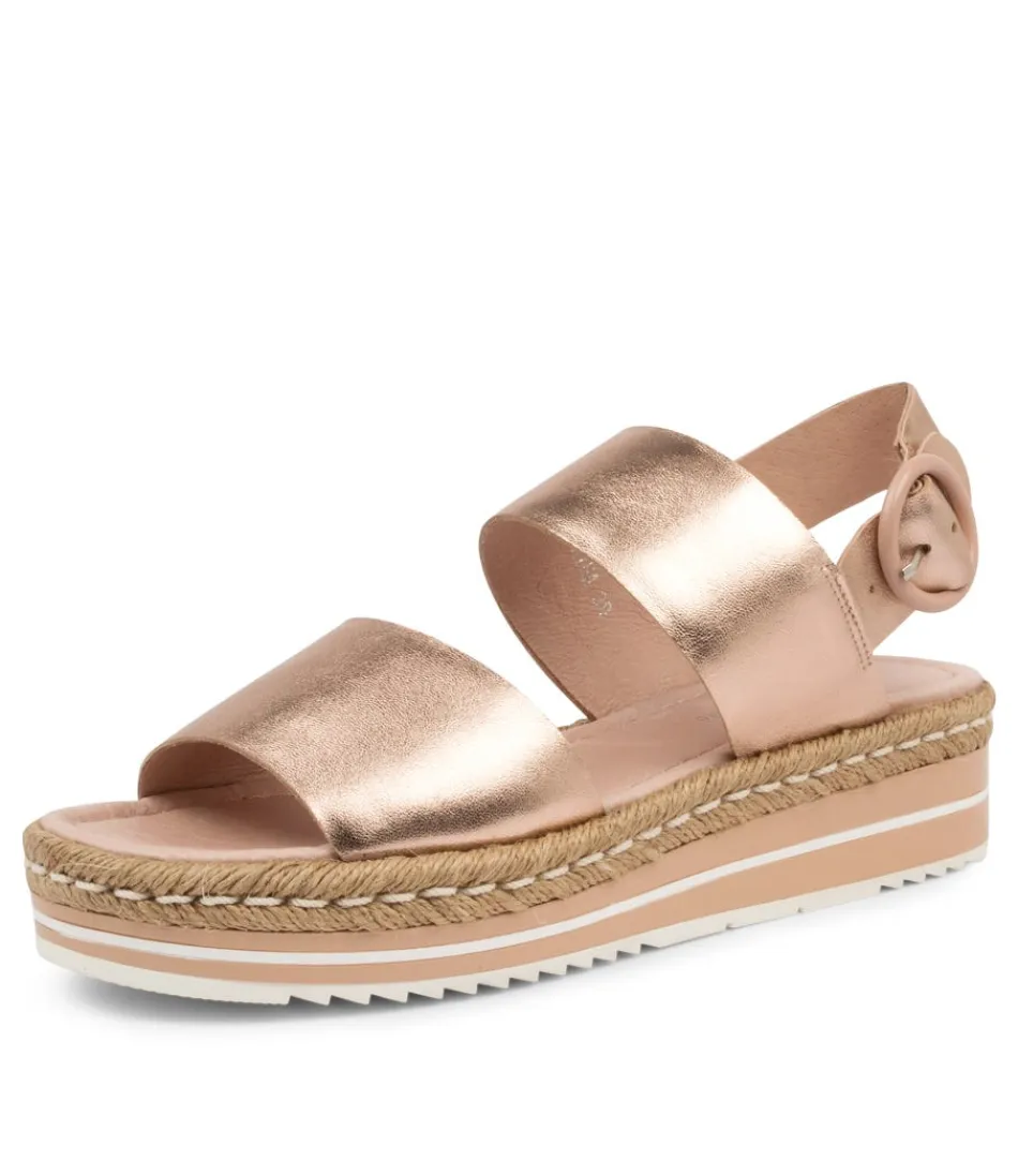 Women DJANGO & JULIETTE Espadrilles<Atha Rose Gold Leather