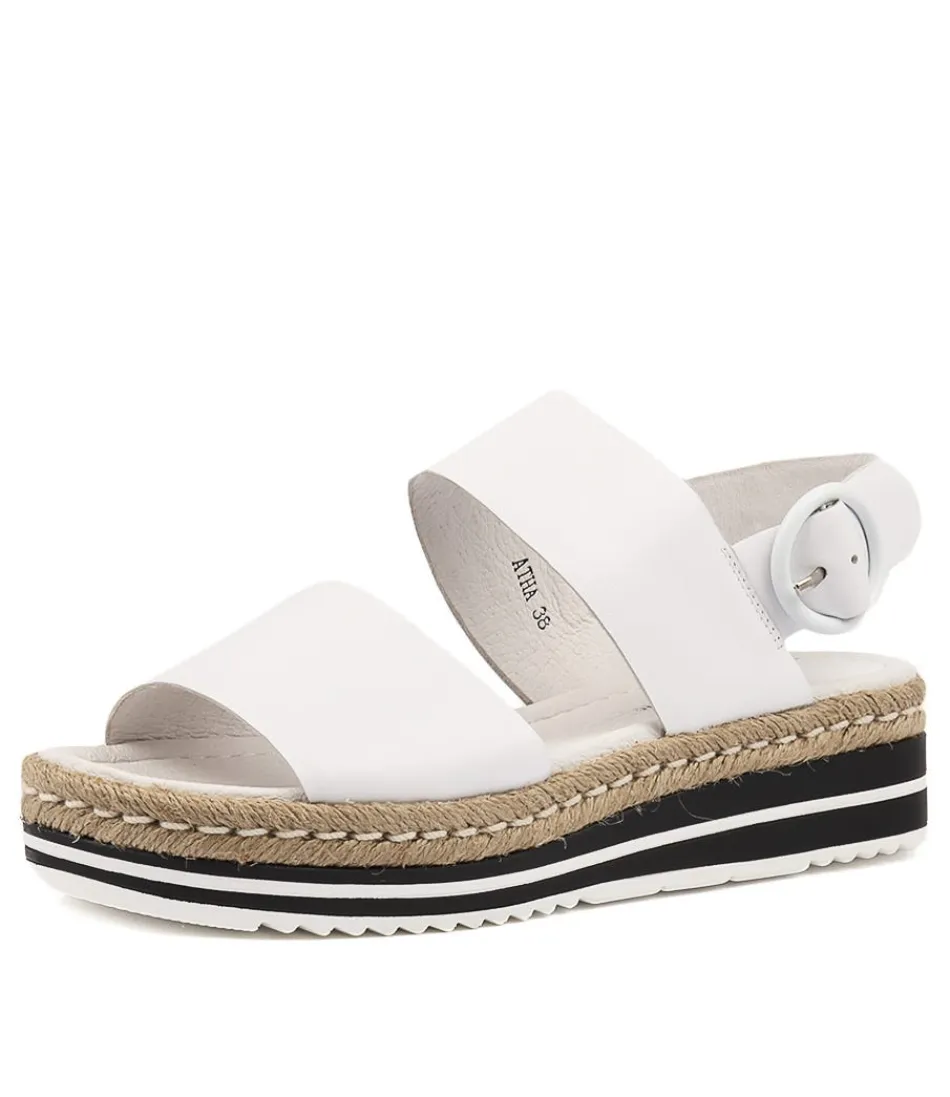 Women DJANGO & JULIETTE Espadrilles<Atha White Leather