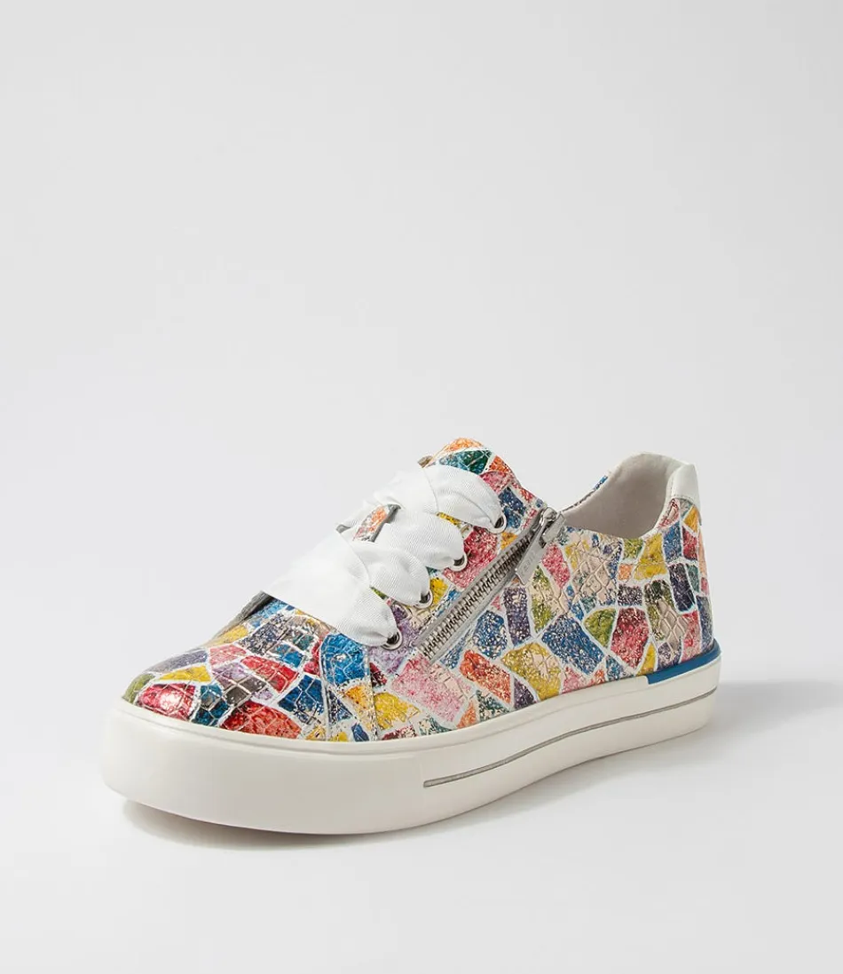 Women ZIERA Sneakers<Audry W Bright Metallic Multi Leather Sneakers