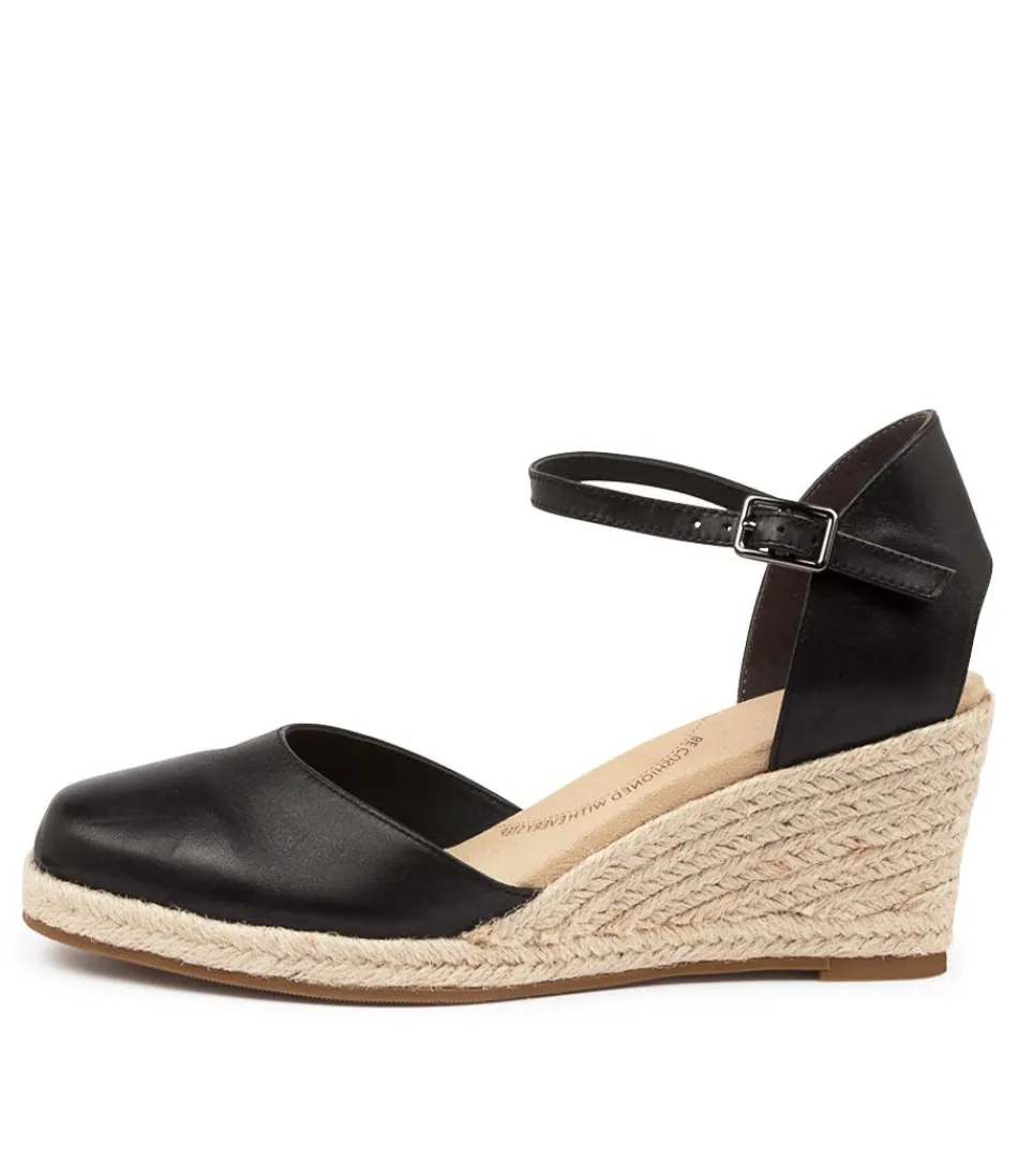 Women ZIERA Espadrilles<Autumn W Black Leather