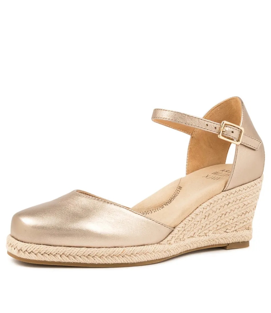 Women ZIERA Espadrilles<Autumn W Champagne Leat