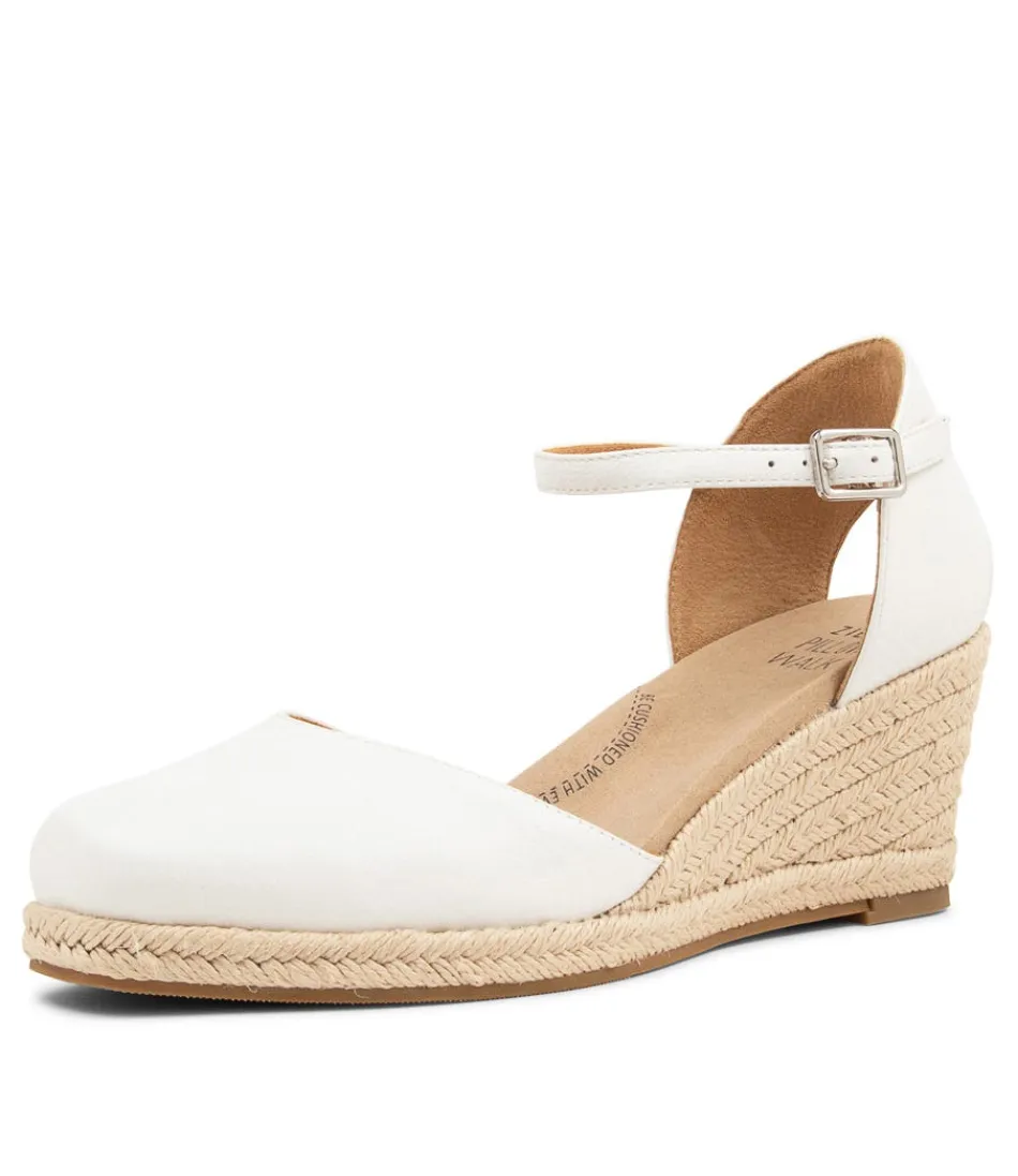 Women ZIERA Espadrilles<Autumn W White Leather Heels