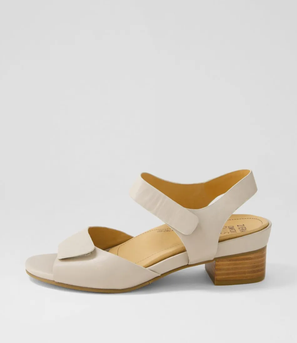 Women ZIERA Heels<Ava Xw Almond Leather Sandals