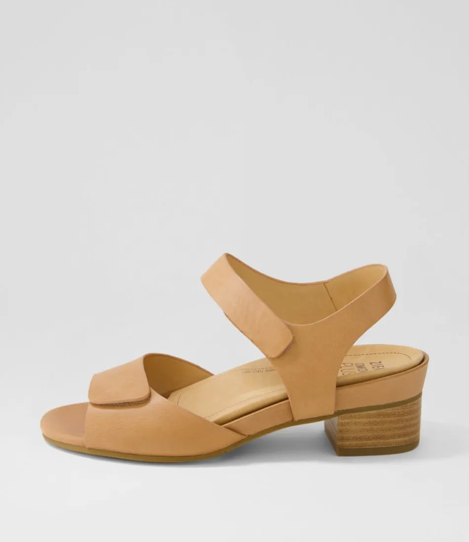 Women ZIERA Heels<Ava Xw Cappuccino Leather Sandals