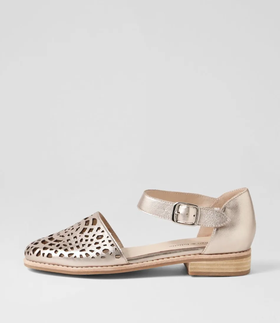 Women DJANGO & JULIETTE Flats<Averate Platino Leather Flat Shoes