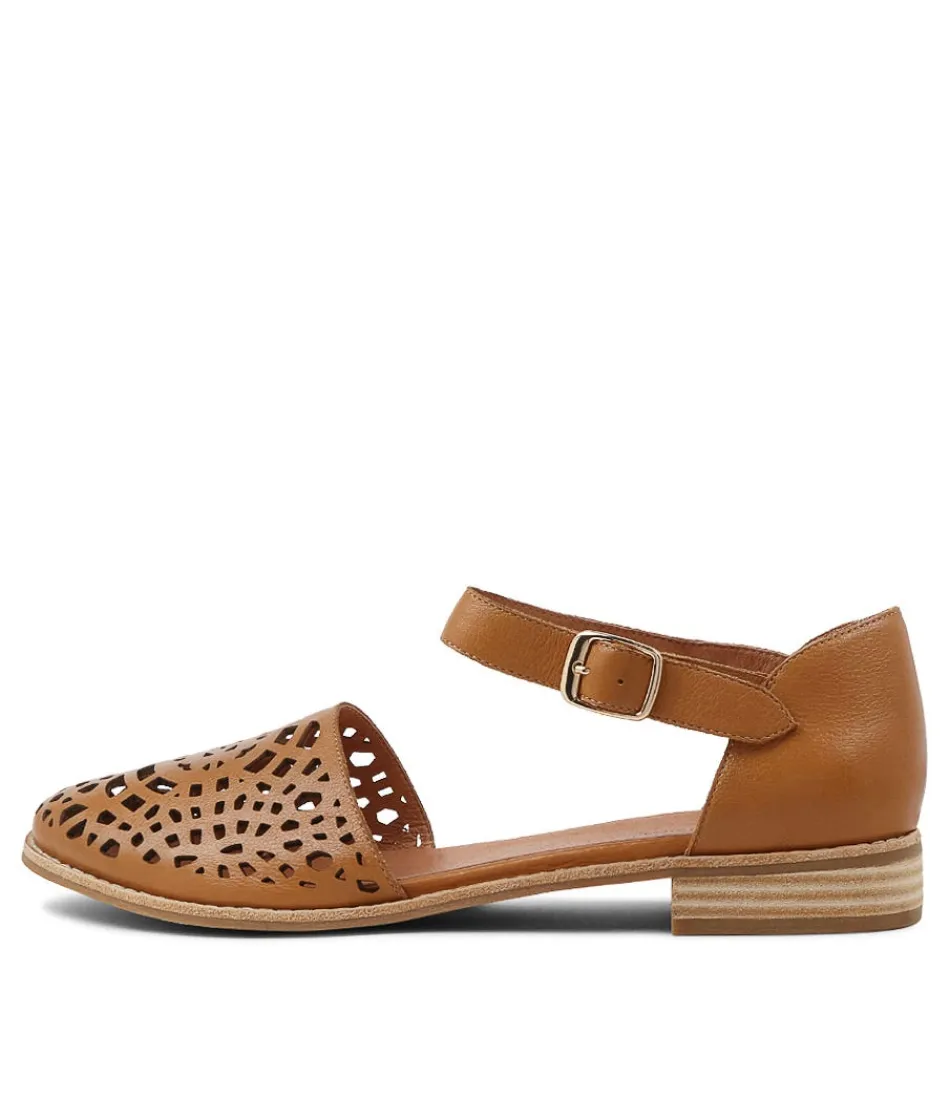 Women DJANGO & JULIETTE Flats<Averate Tan Leather Flat Shoes