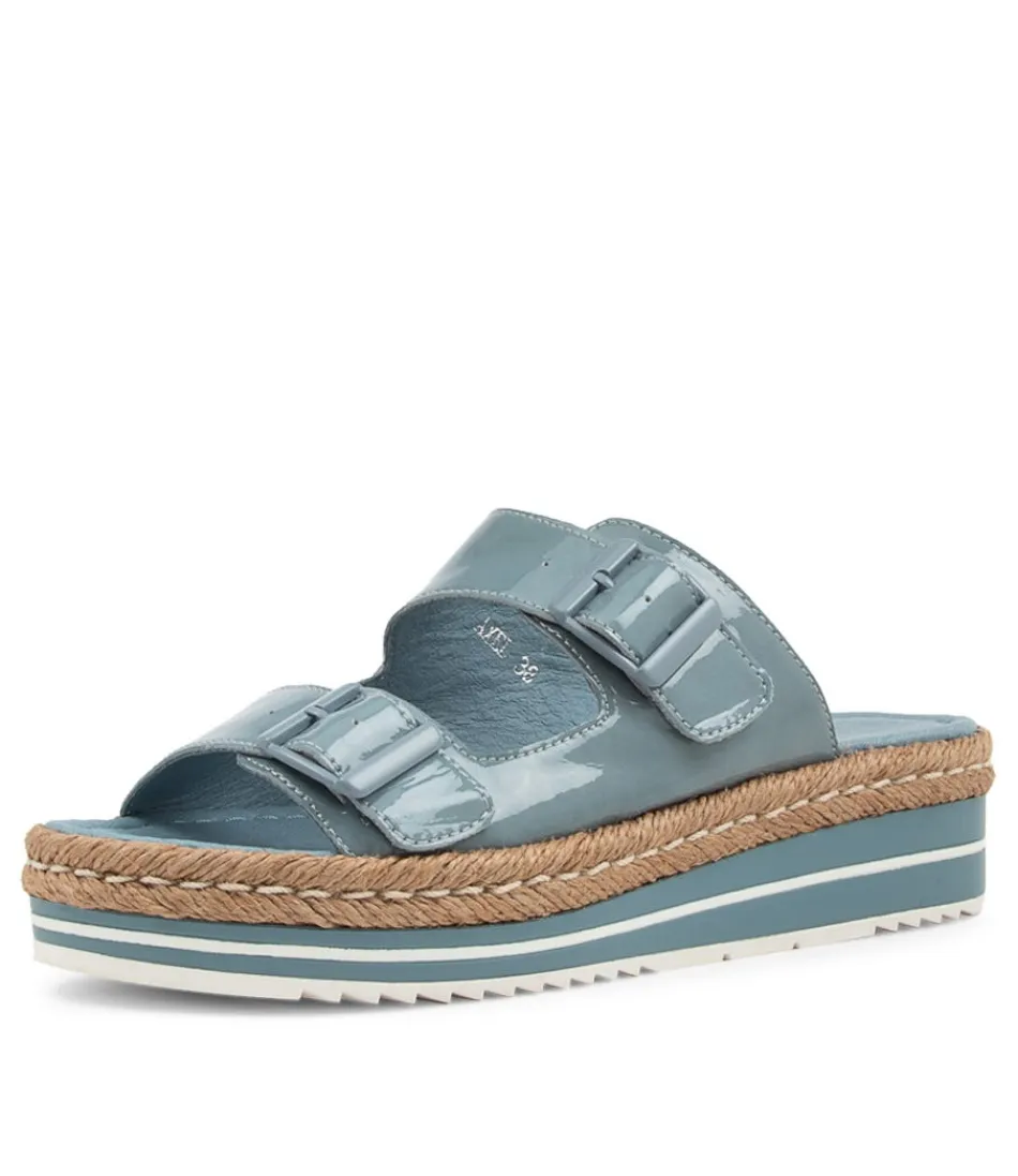 Women DJANGO & JULIETTE Espadrilles<Axel Denim Patent Leather Sandals