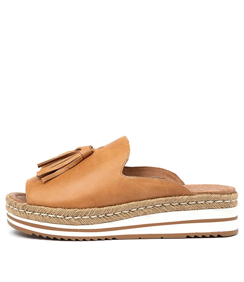 Women DJANGO & JULIETTE Espadrilles<Ayden Dk Tan Leather