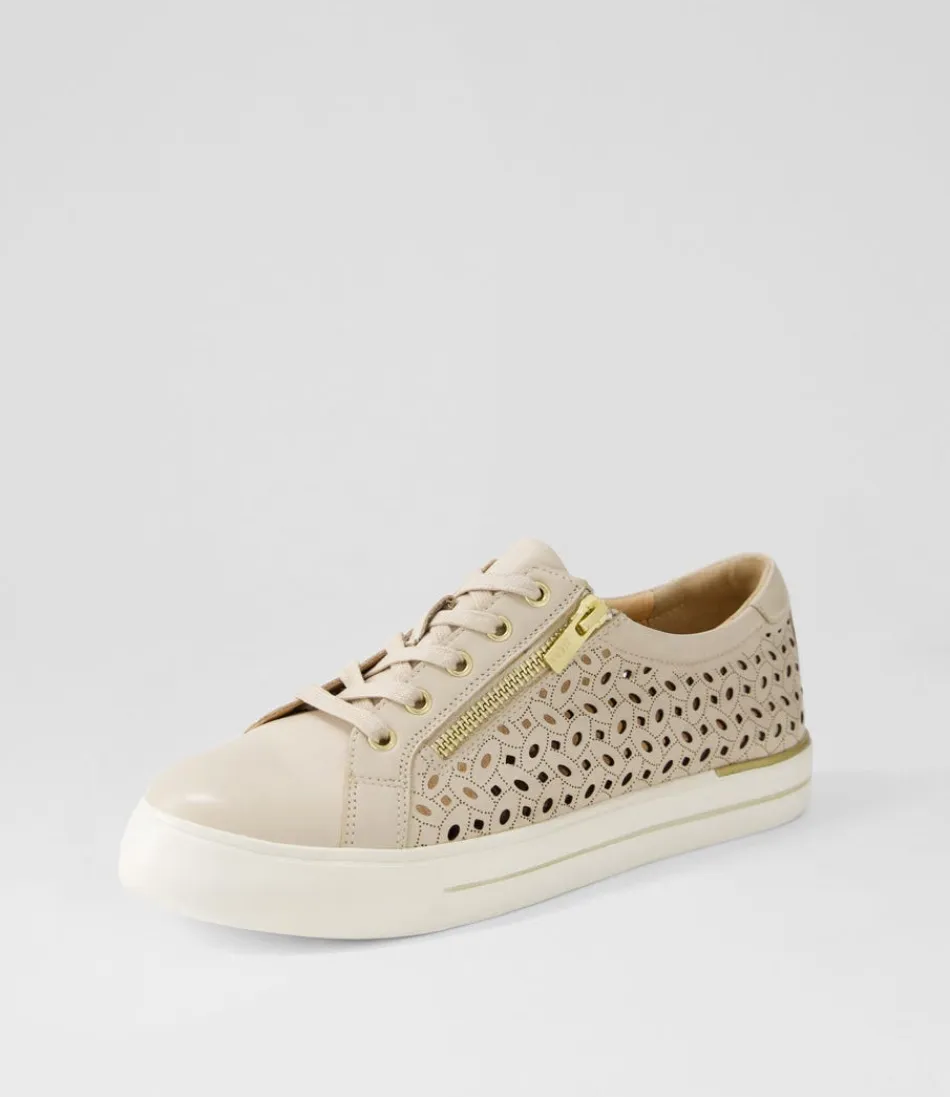 Women ZIERA Sneakers<Ayleen W Almond Leather Sneakers