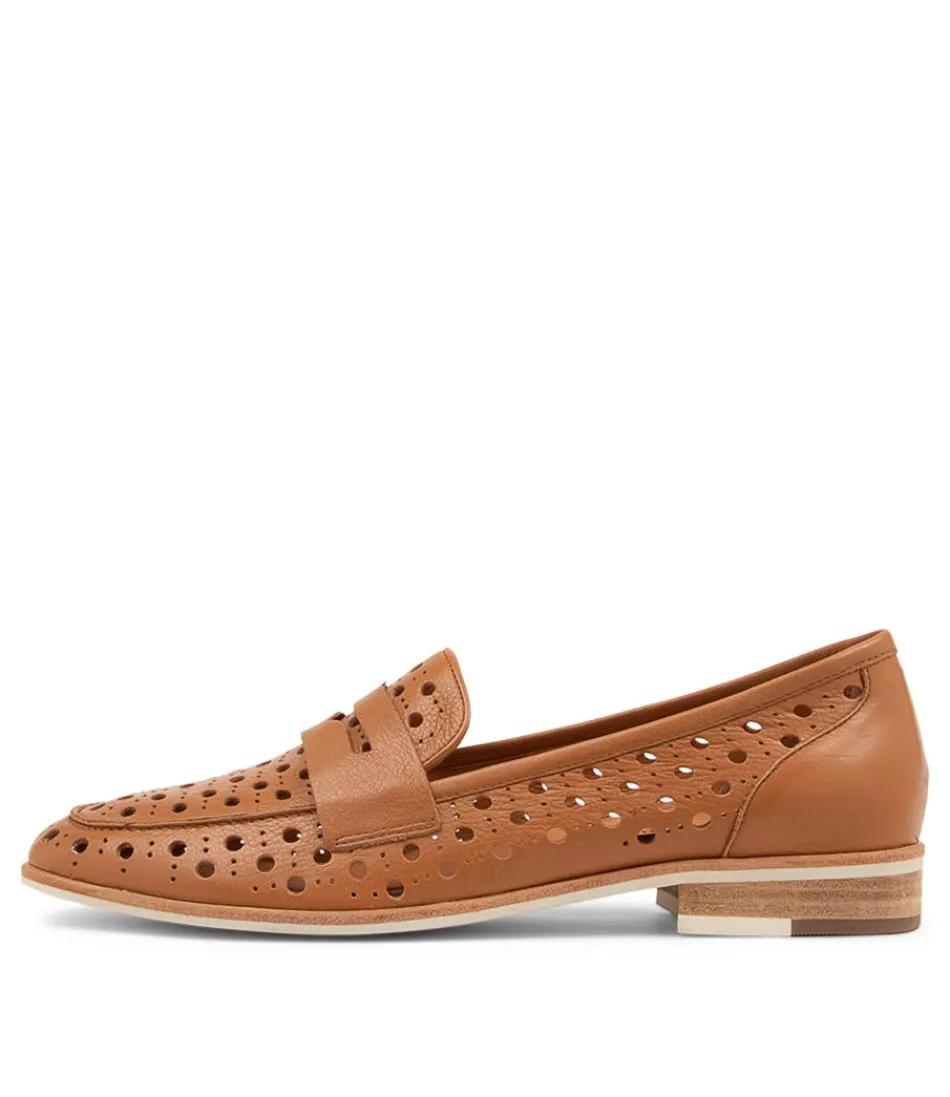 Women DJANGO & JULIETTE Loafers<Balder Dark Tan Leather Loafers