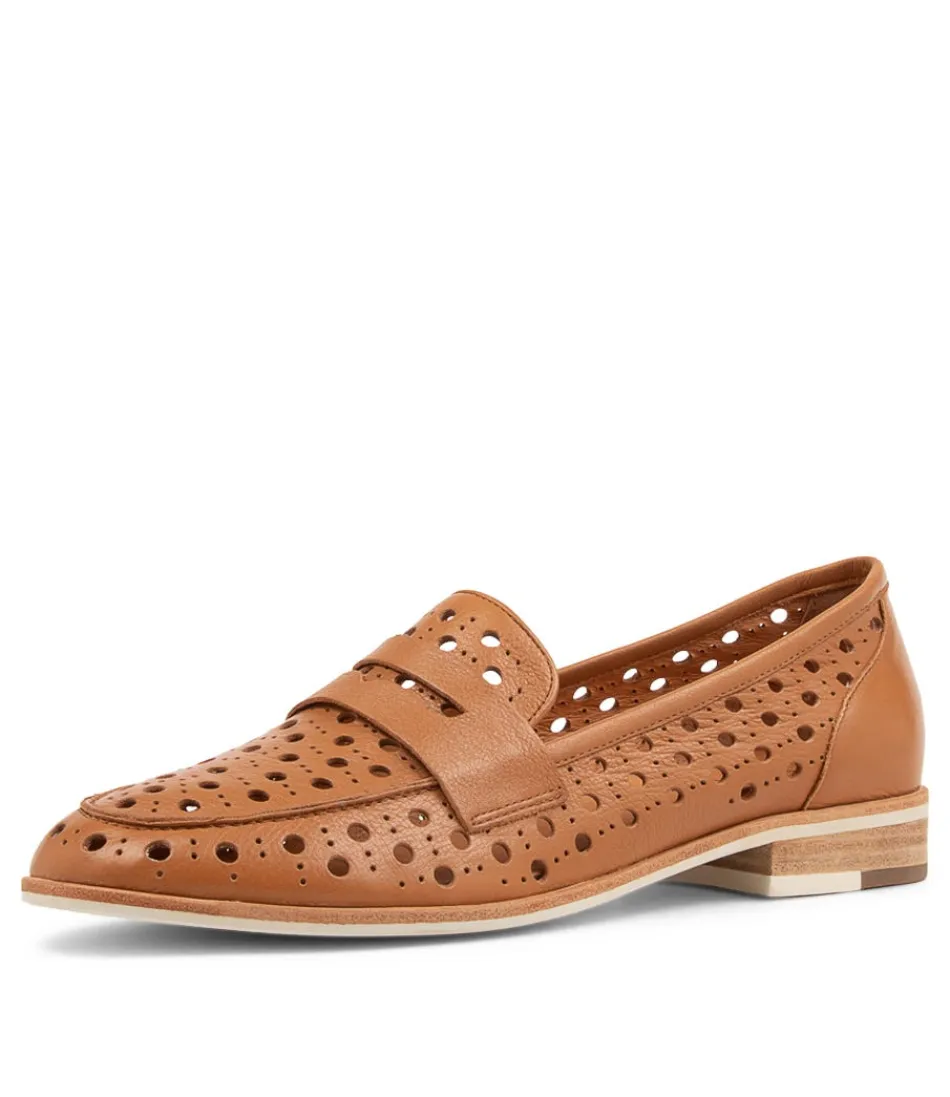 Women DJANGO & JULIETTE Loafers<Balder Dark Tan Leather Loafers