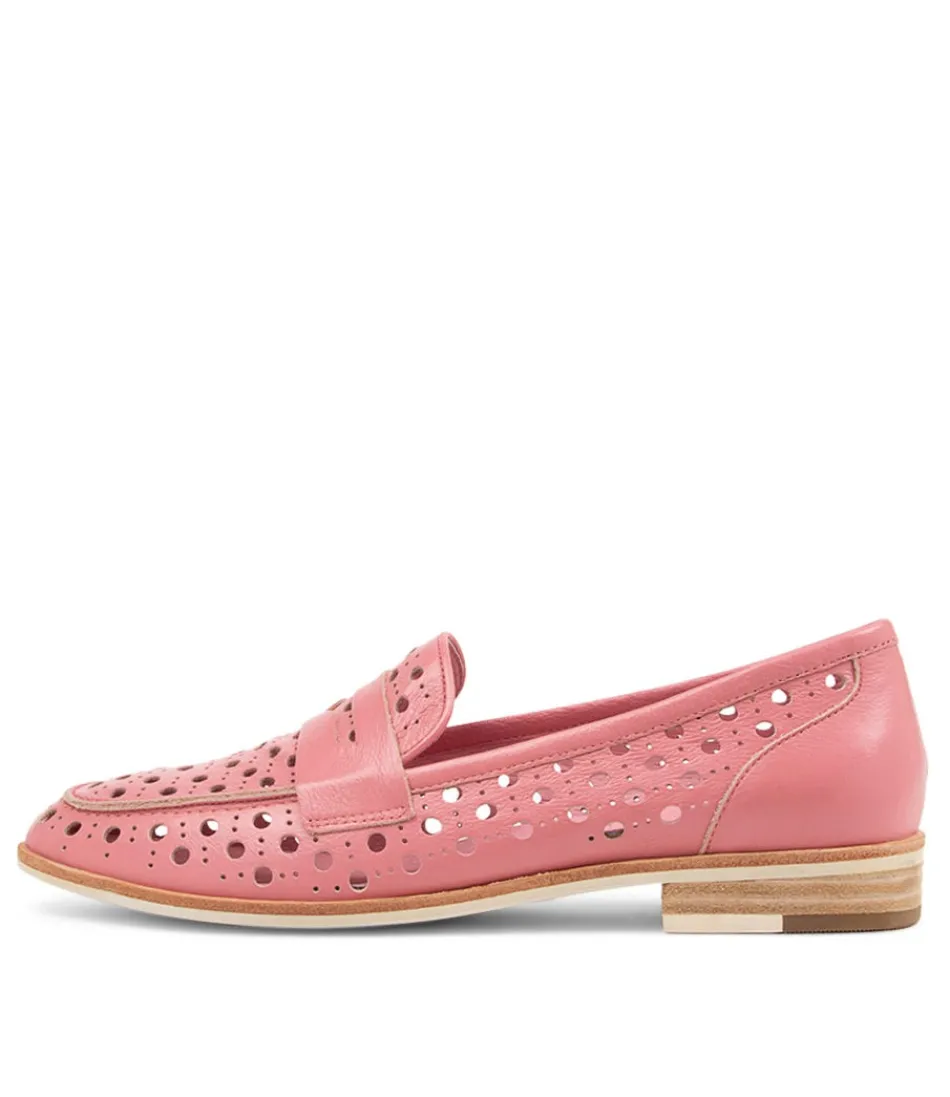 Women DJANGO & JULIETTE Loafers<Balder Pretty Pink Leather Loafers