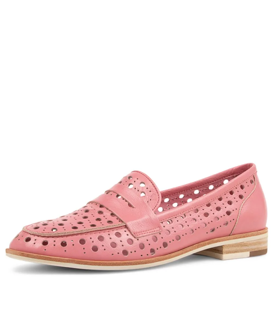 Women DJANGO & JULIETTE Loafers<Balder Pretty Pink Leather Loafers