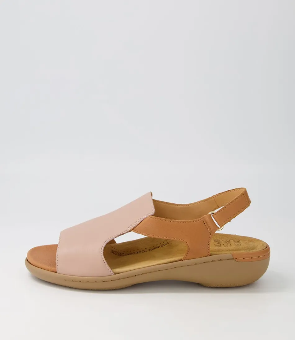 Women ZIERA Wedges<Balinto W Blush Tan Leather Sandals