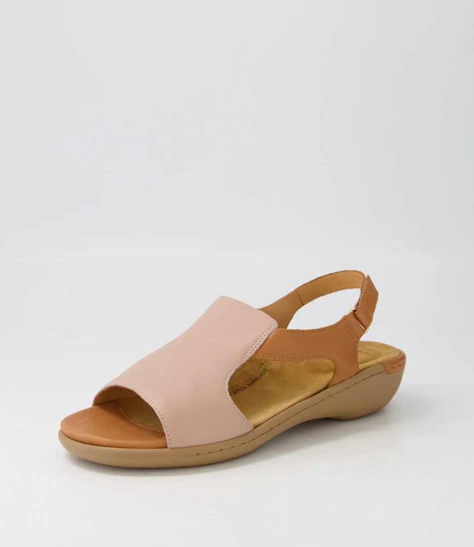 Women ZIERA Wedges<Balinto W Blush Tan Leather Sandals