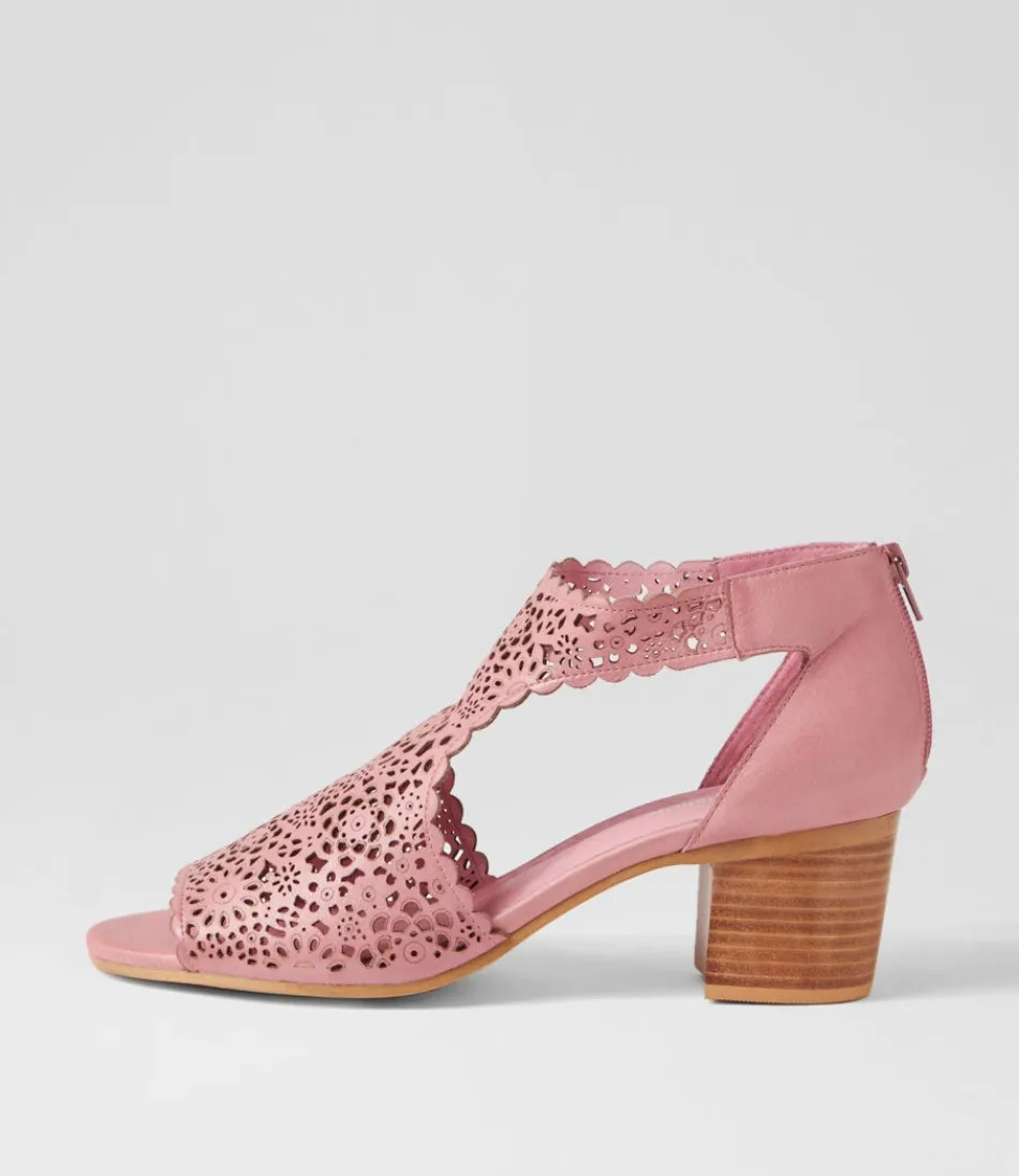 Women DJANGO & JULIETTE Heels<Bames Pretty Pink Leather Sandals