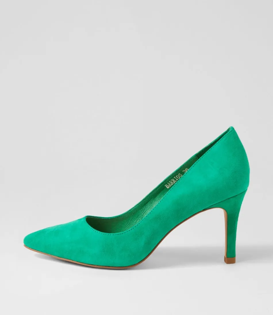 Women TOP END Heels<Barrios New Emerald Suede Heels