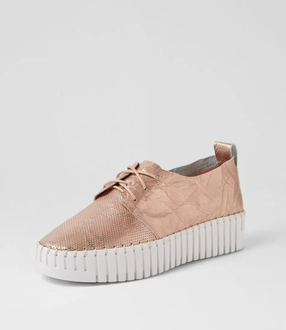 Women DJANGO & JULIETTE Sneakers<Batu Pink Shine Leather Sneakers