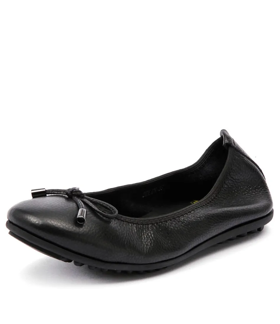 Women DJANGO & JULIETTE Flats<Belin Black Leather