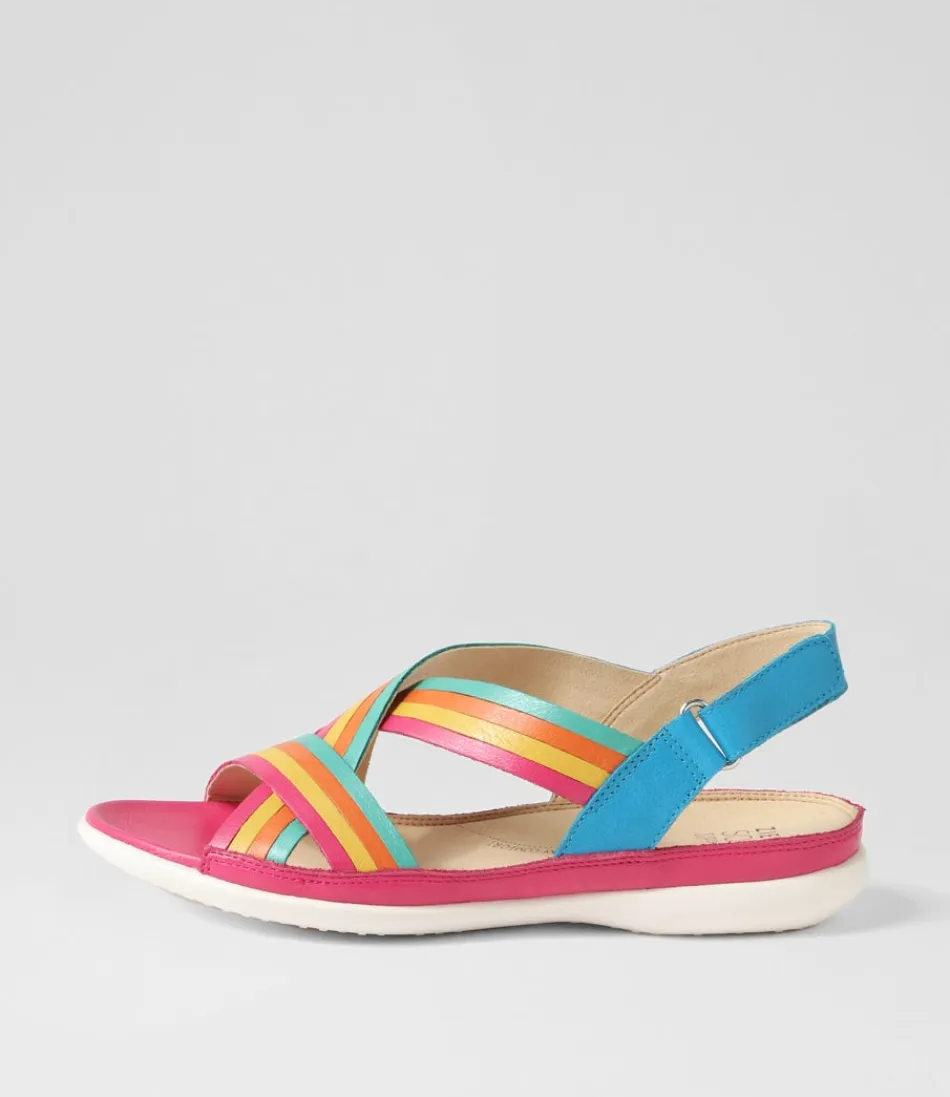 Women ZIERA Flats<Bellmont W Bright Multi Leather Sandals