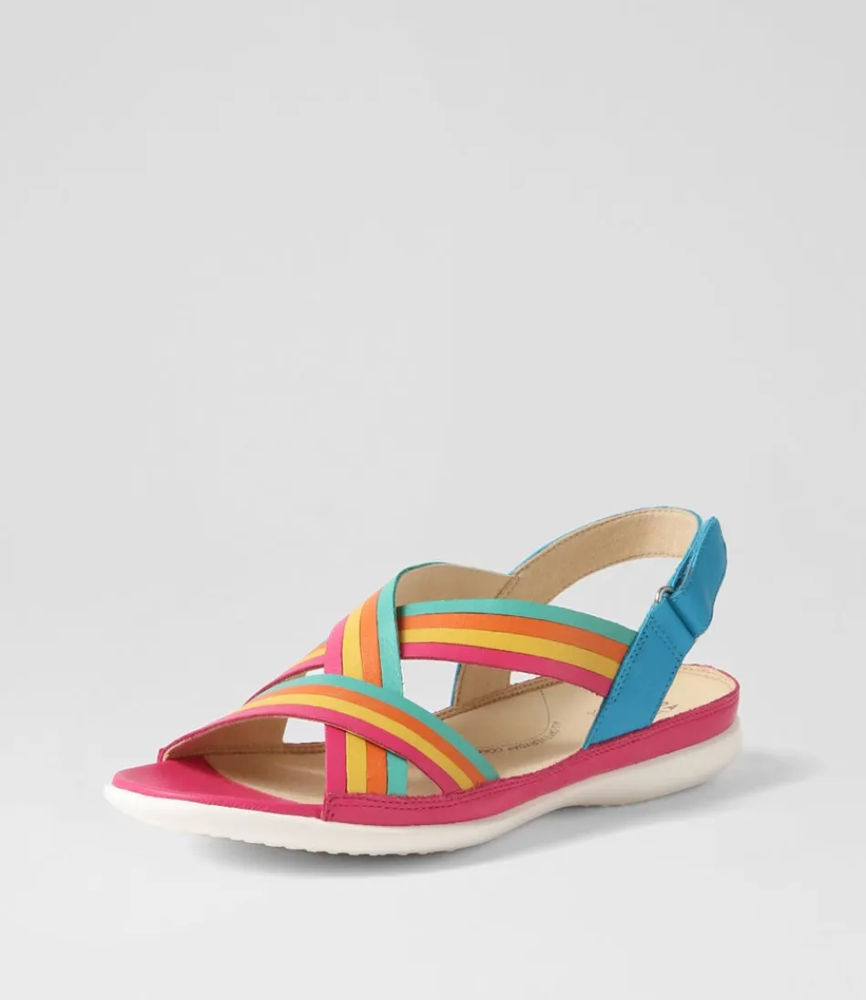 Women ZIERA Flats<Bellmont W Bright Multi Leather Sandals