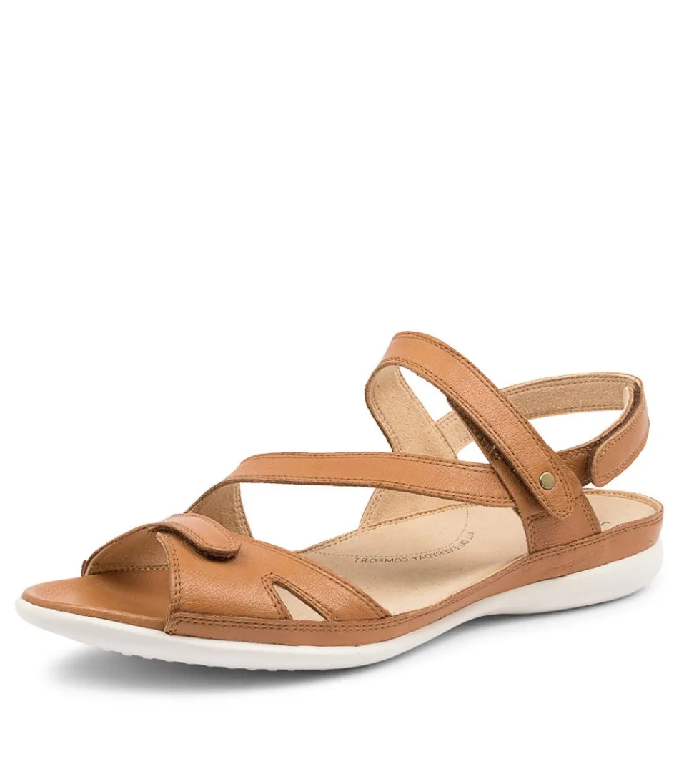 Women ZIERA Wedges<Belta W Dk Tan Leather