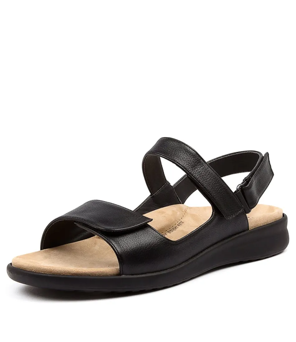 Women ZIERA Wedges<Benji Xw Black-Black Lea