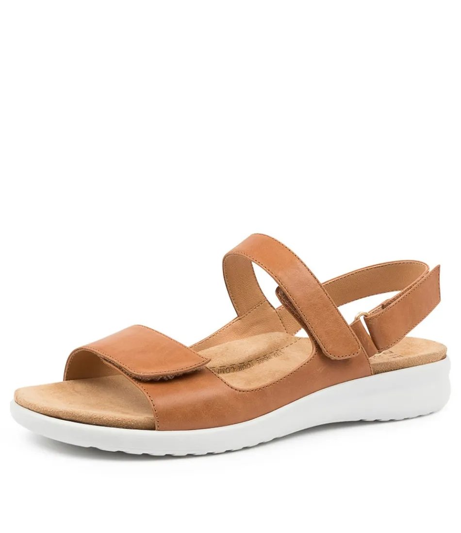 Women ZIERA Wedges<Benji Xw Tan-Wht Leather