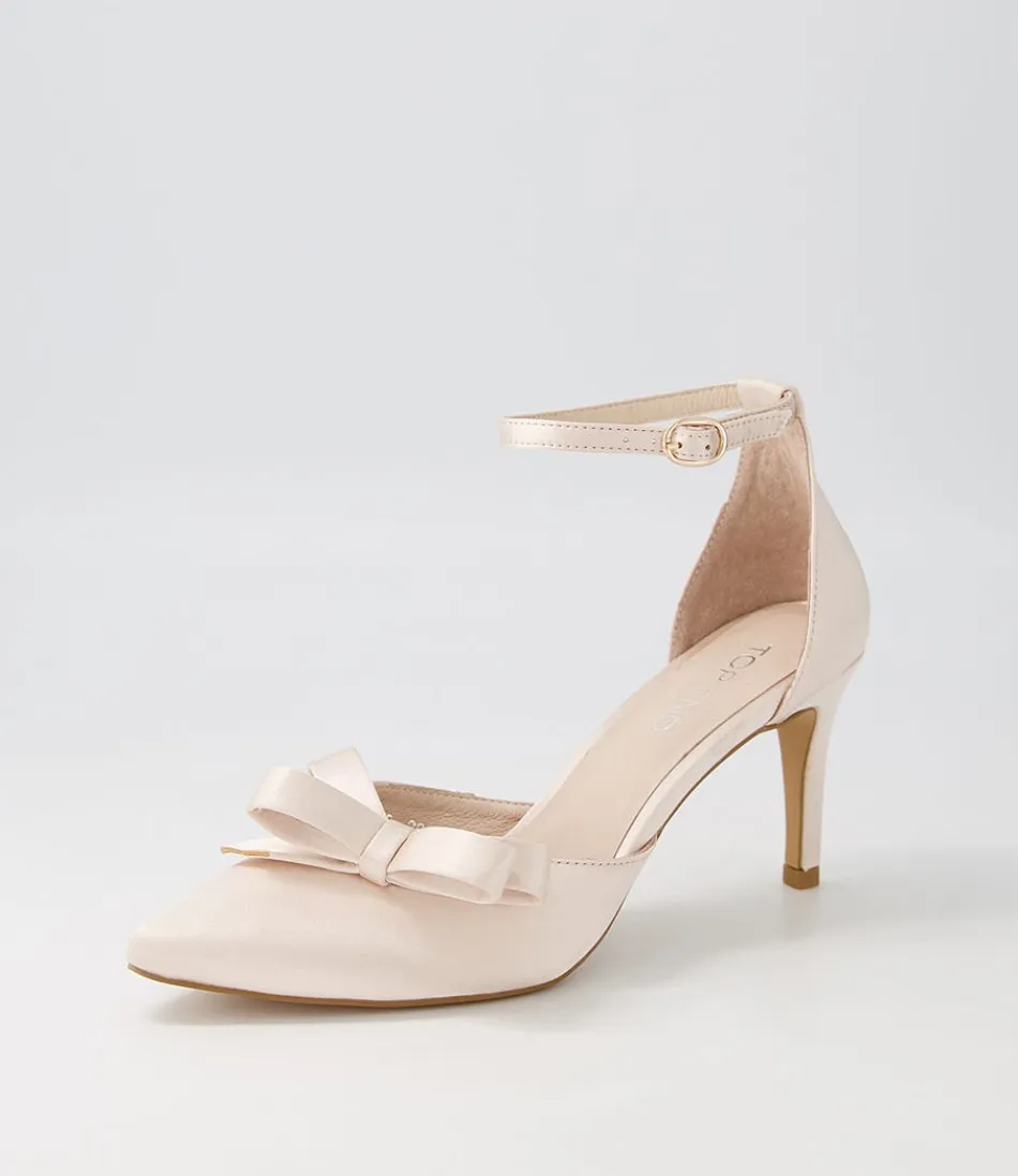 Women TOP END Heels<Benzals Nude Satin Heels