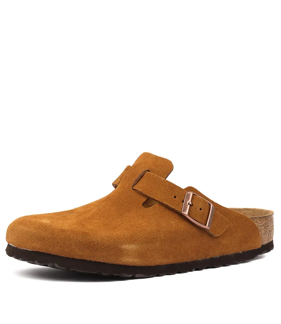 Women BIRKENSTOCK Comfort<Boston Sfb Mink Suede