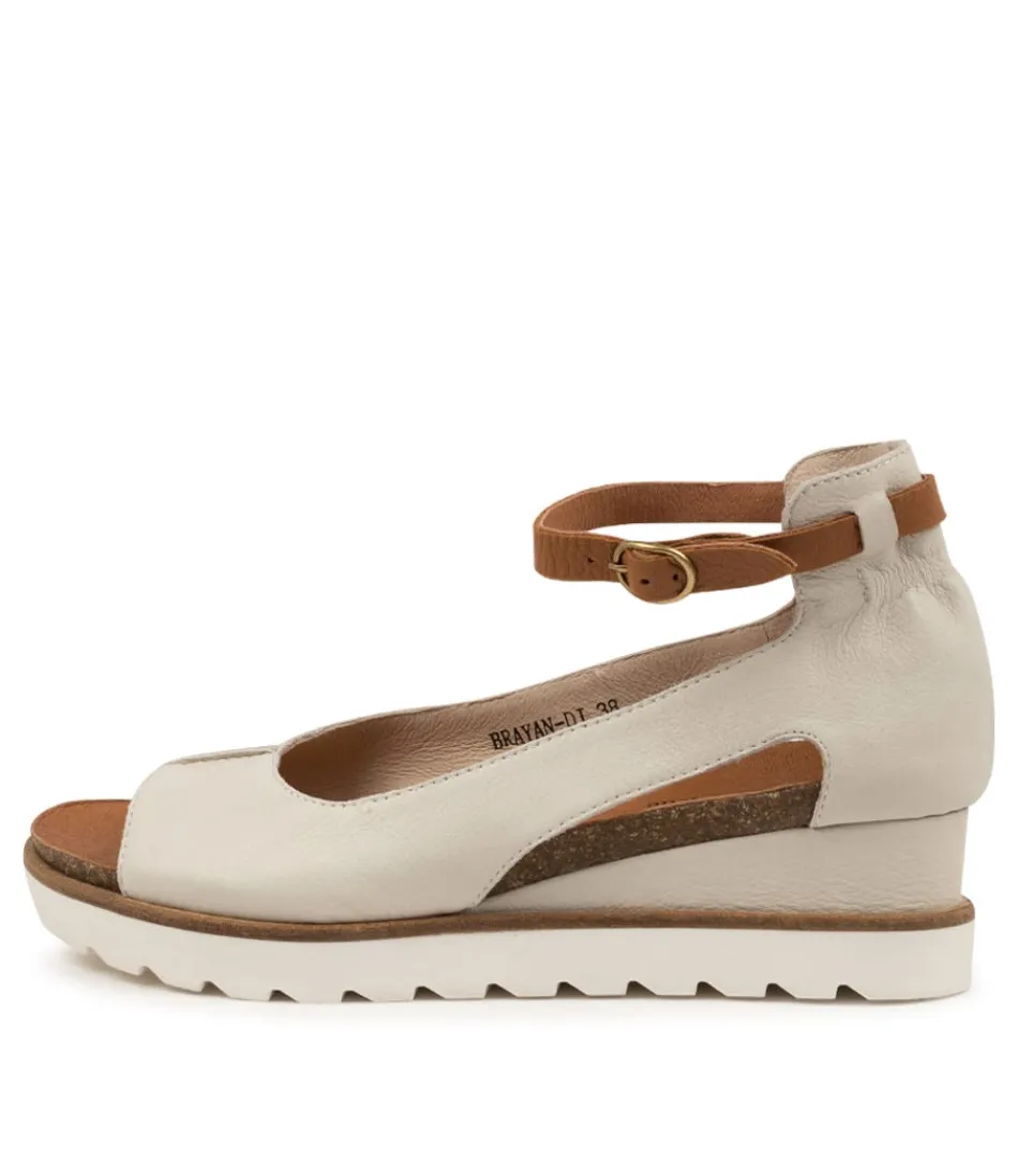 Women DJANGO & JULIETTE Wedges<Brayan Nougat-Dk Tan Lea