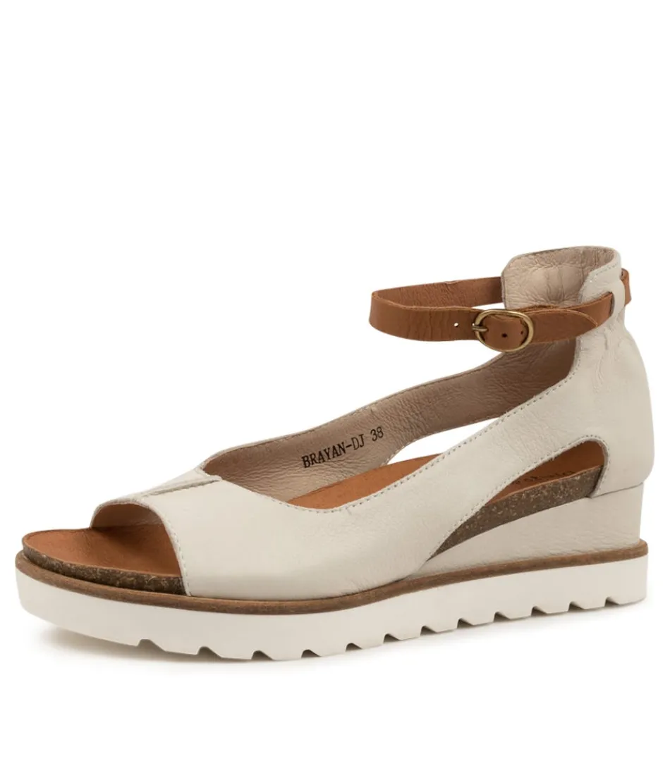 Women DJANGO & JULIETTE Wedges<Brayan Nougat-Dk Tan Lea