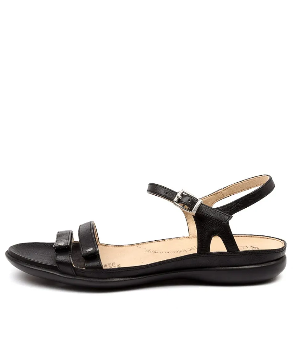 Women ZIERA Flats<Breeze W Black Leather