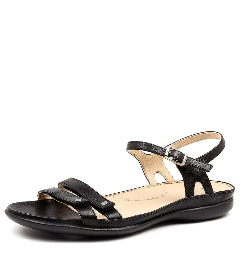 Women ZIERA Flats<Breeze W Black Leather