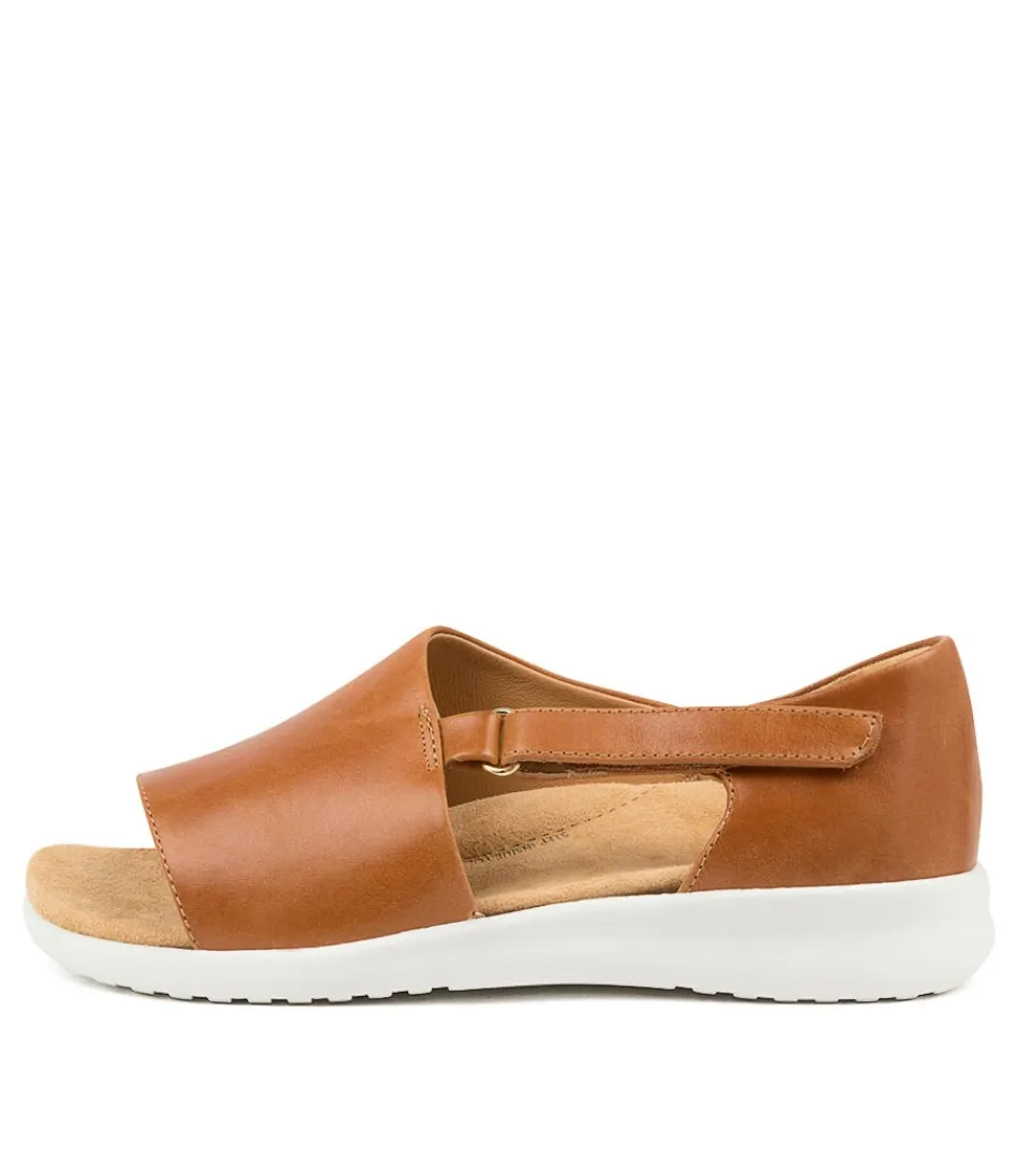 Women ZIERA Wedges<Brenan Xw Tan-White Leat