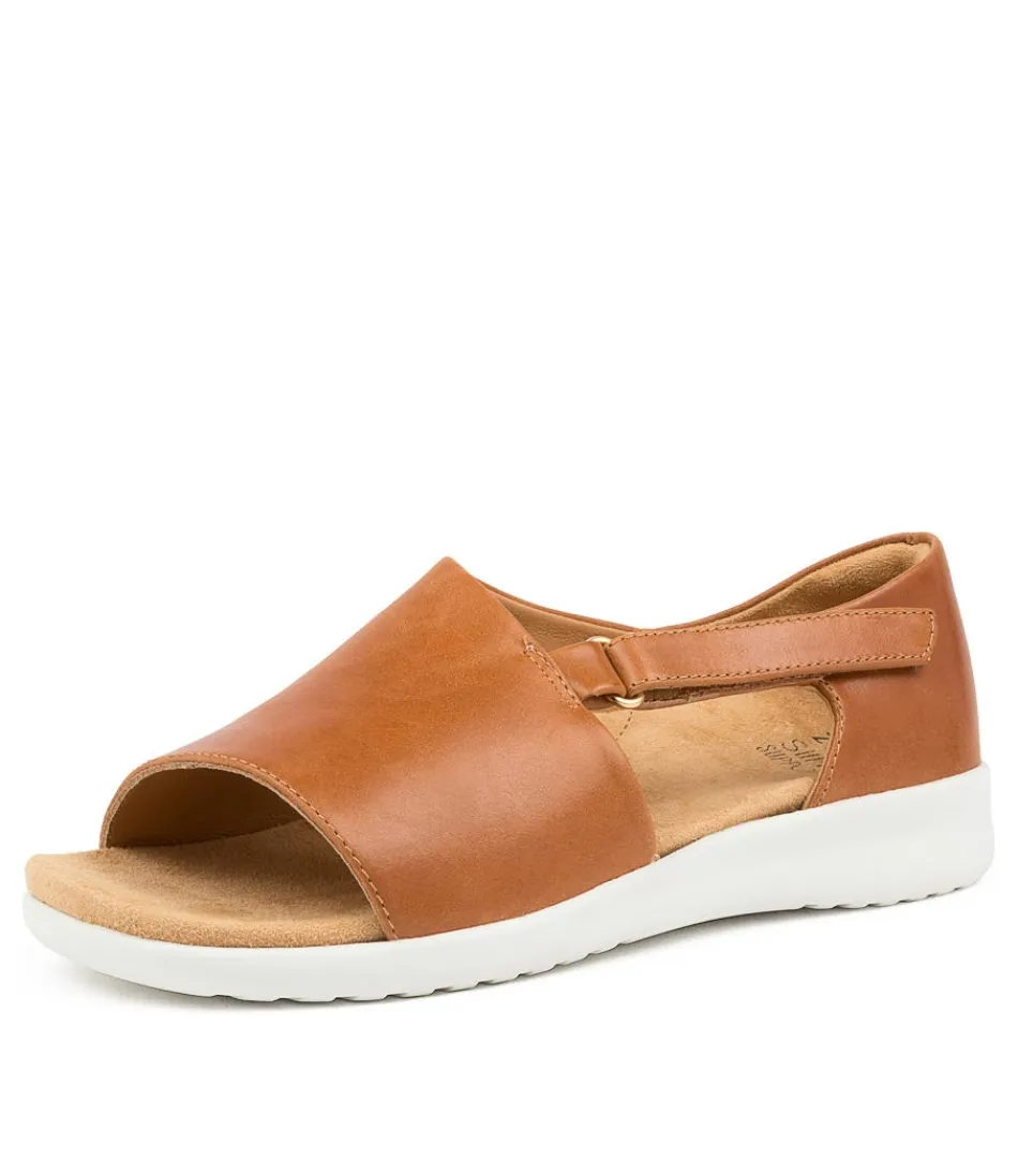 Women ZIERA Wedges<Brenan Xw Tan-White Leat