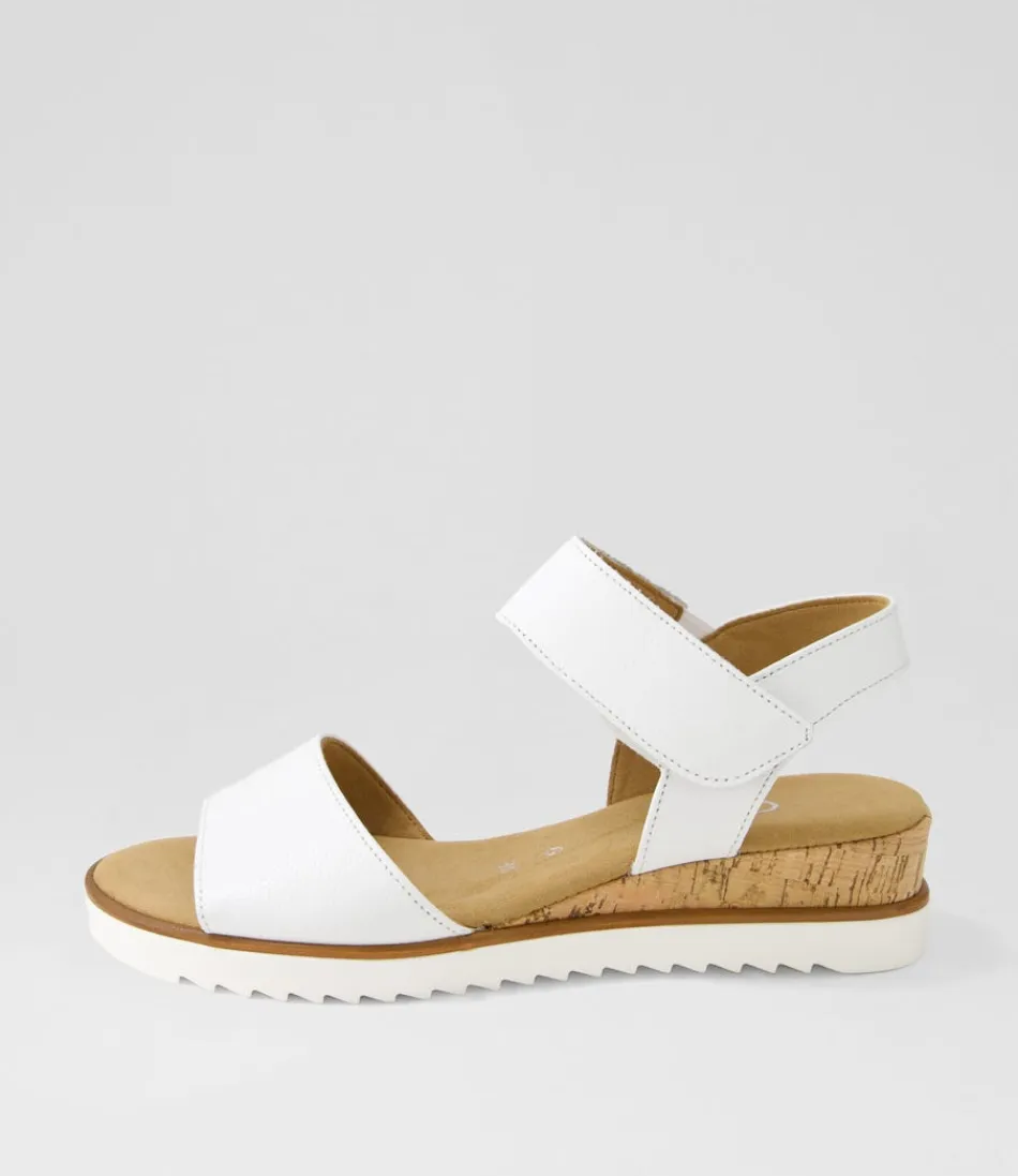 Women GABOR Comfort<Briva Weiss Leather Sandals