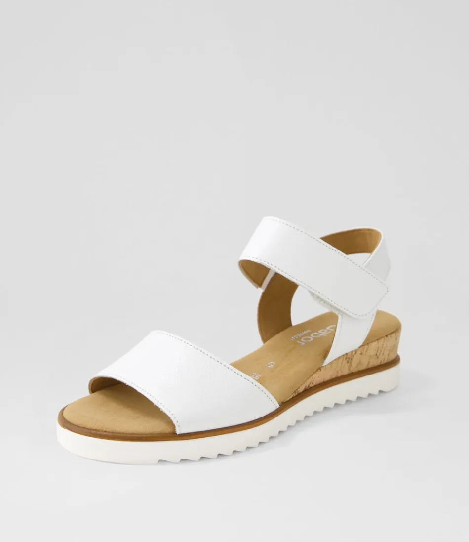 Women GABOR Comfort<Briva Weiss Leather Sandals