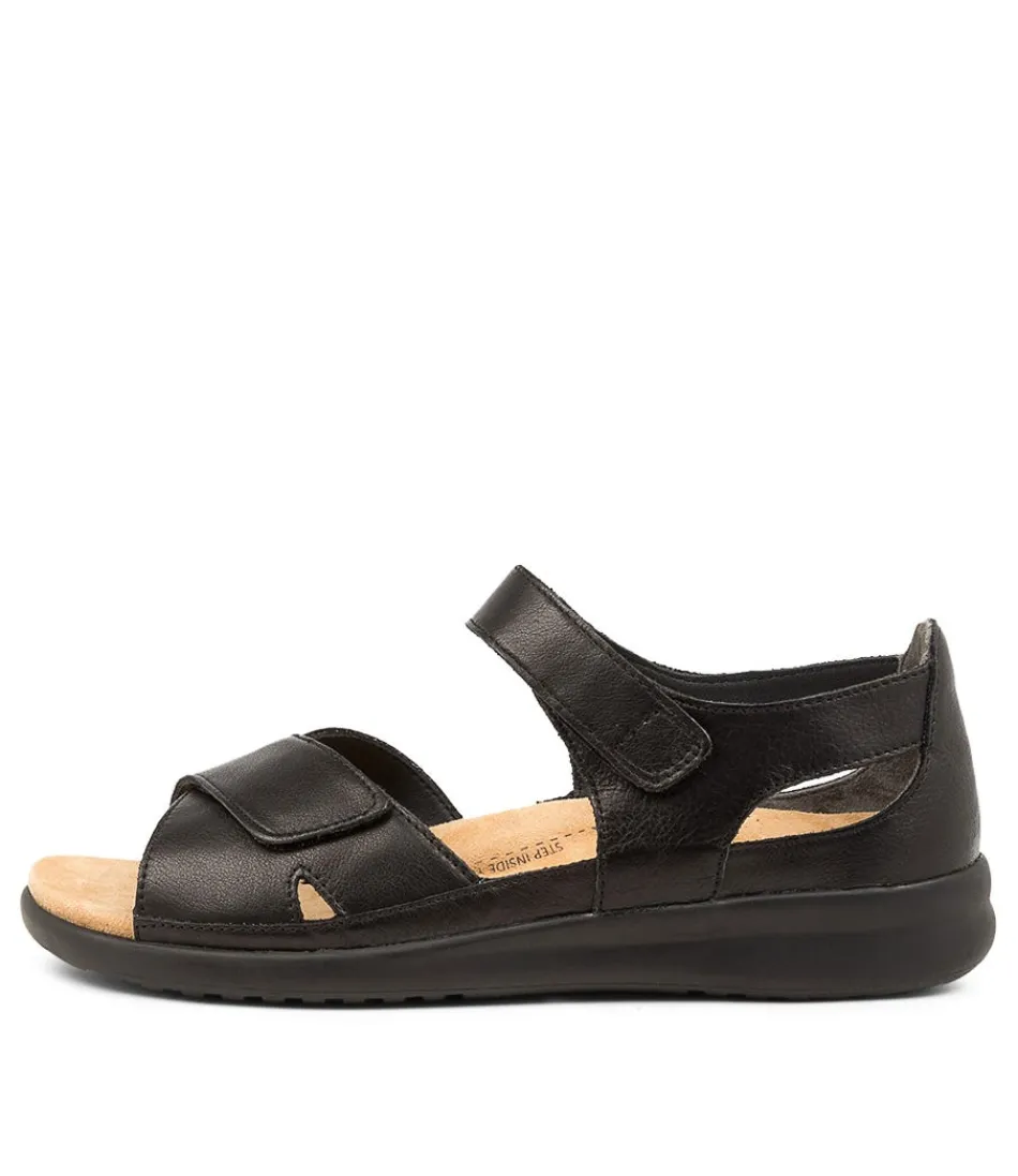 Women ZIERA Wedges<Bronn Xw Blk-Blk Leather