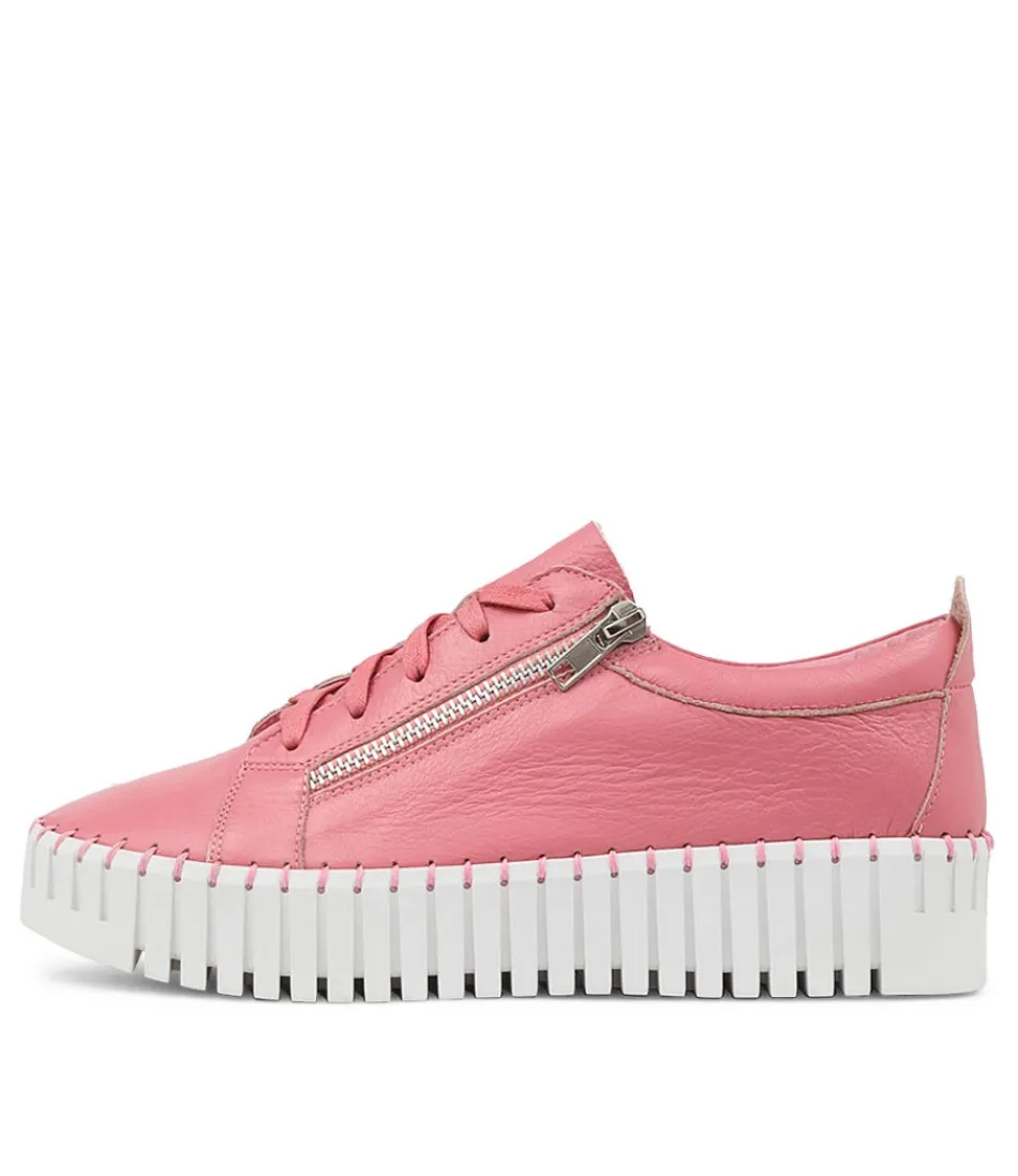 Women DJANGO & JULIETTE Sneakers<Bump Pretty Pink Leather Sneakers Ws