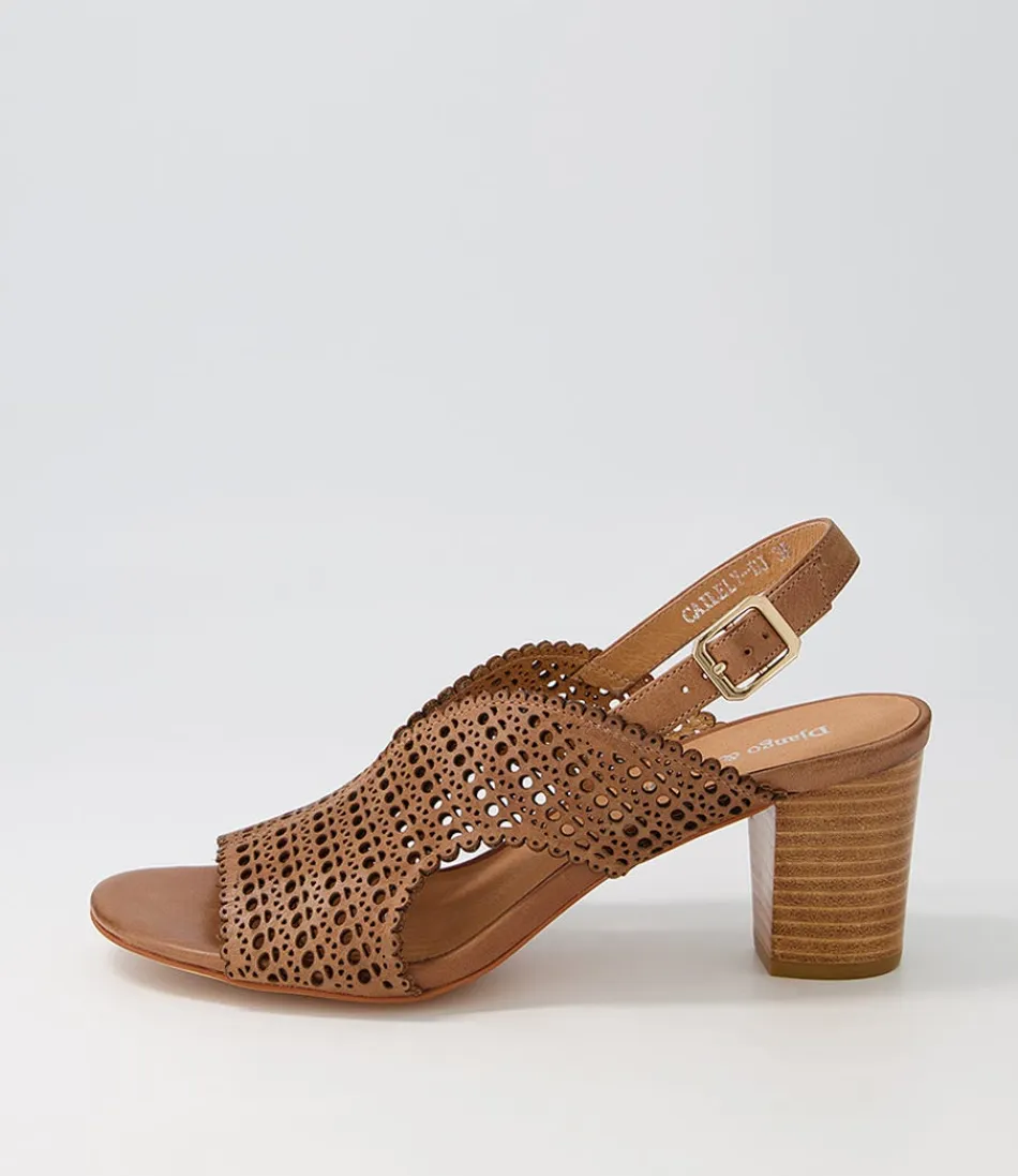 Women DJANGO & JULIETTE Heels<Cailely Tan Leather Sandals